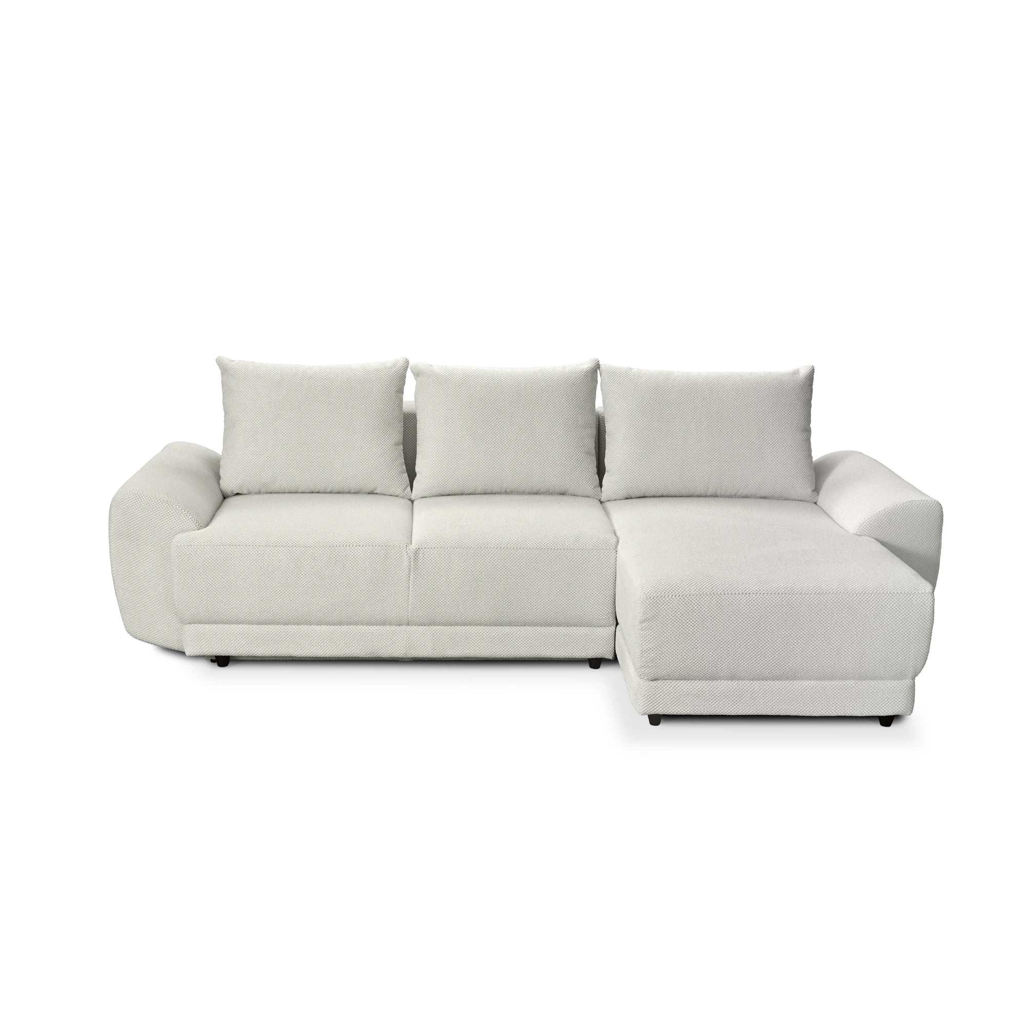 Coltar de living ASTOR, sezlong dreapta, stofa bej - New York G008, 254x150x83 cm