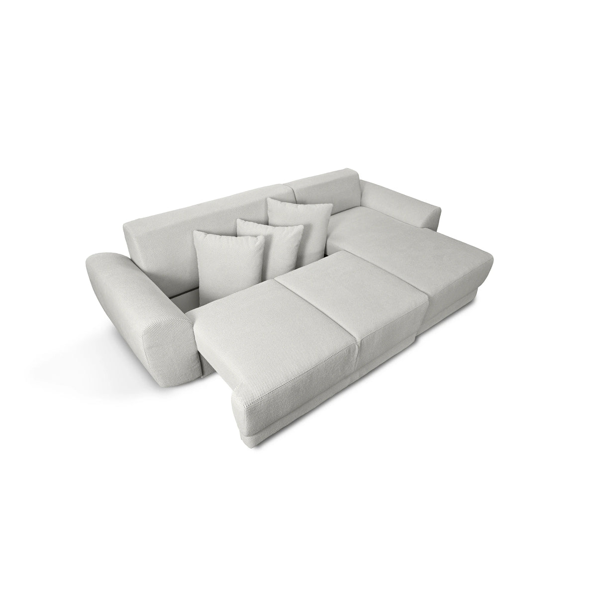 Coltar de living ASTOR, sezlong dreapta, stofa bej - New York G008, 254x150x83 cm