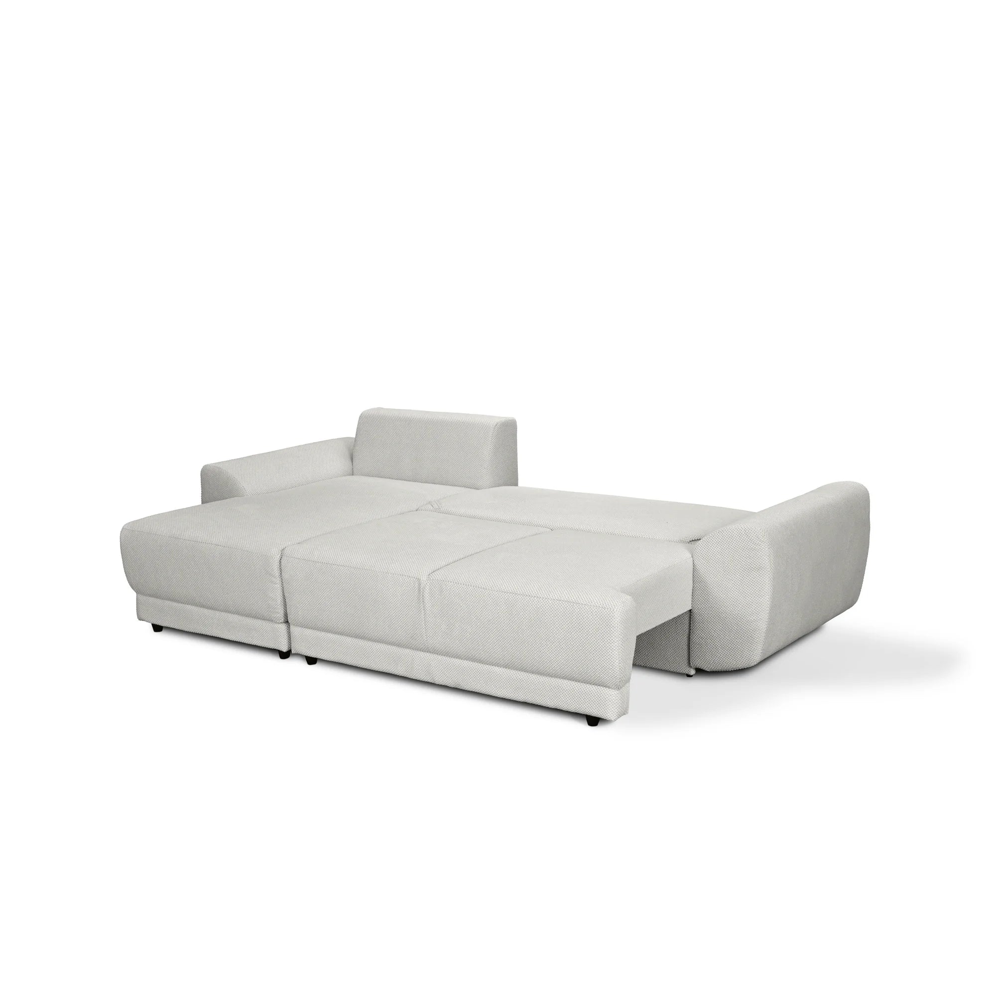 Coltar de living ASTOR, sezlong stanga, stofa bej - New York G008, 254x150x83 cm