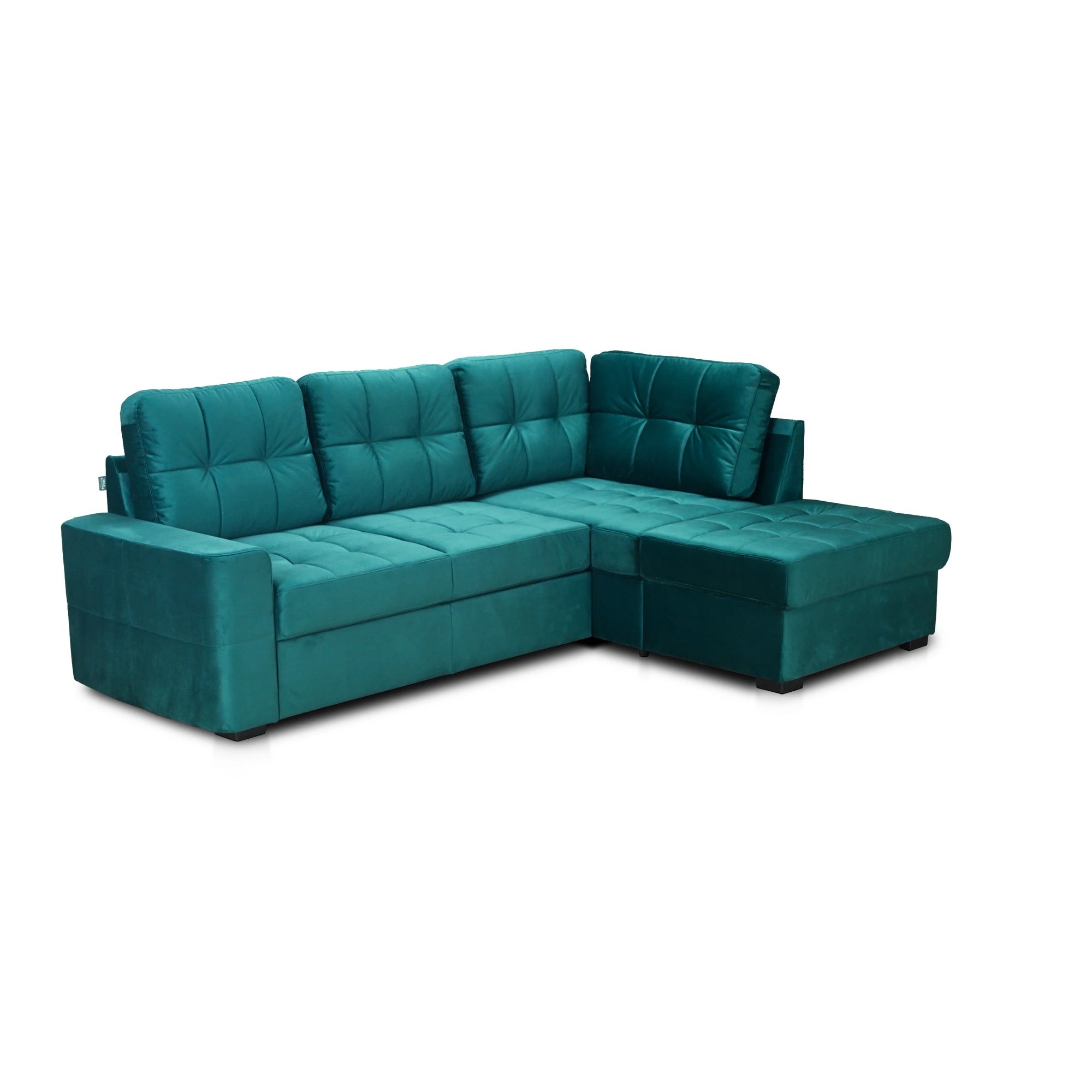Coltar extensibil pentru living HERA, sezlong dreapta, stofa maro deschis - Miracle C278, 240x173x93 cm