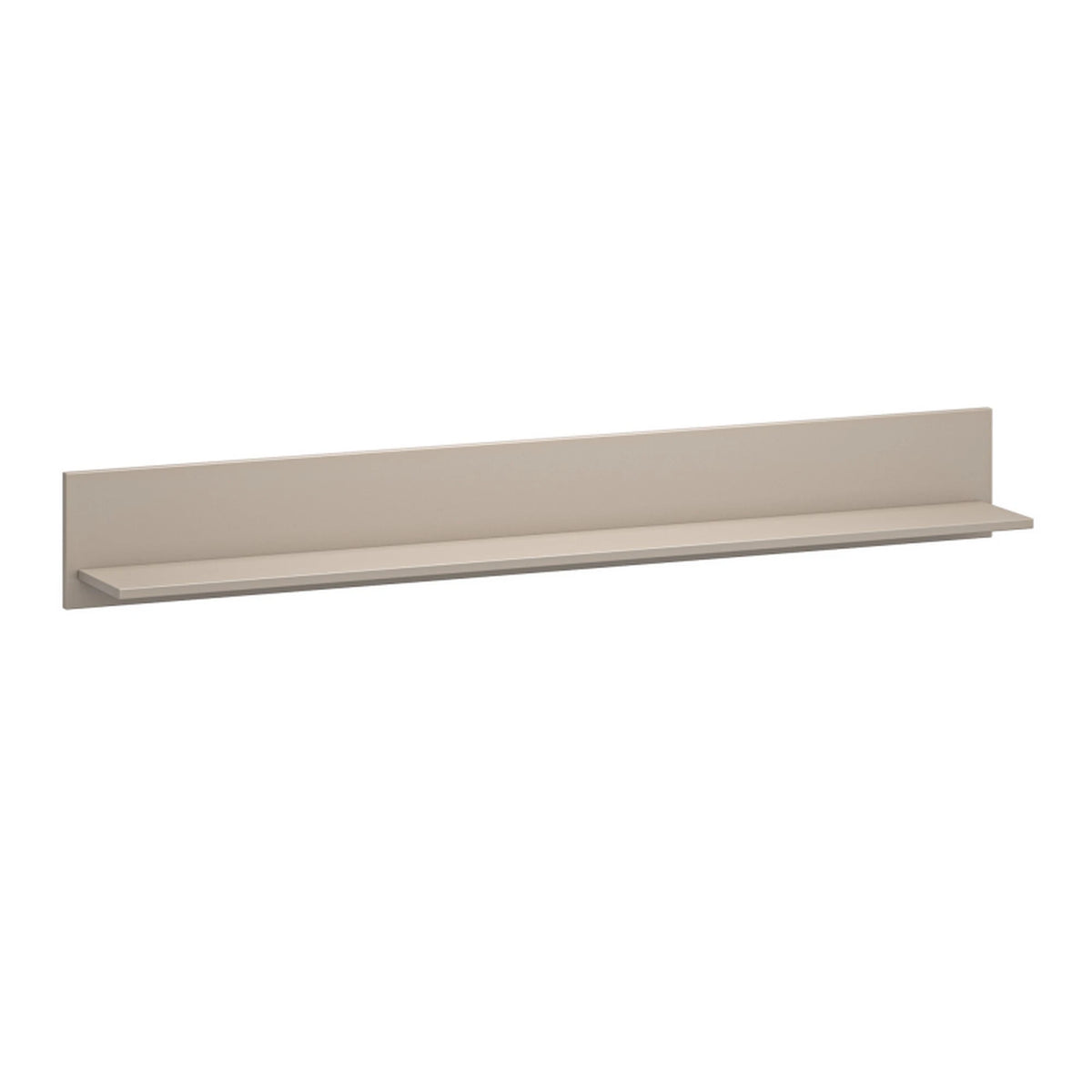 Polita perete living KLEO, taupe, PAL laminat, 160x20x21 cm