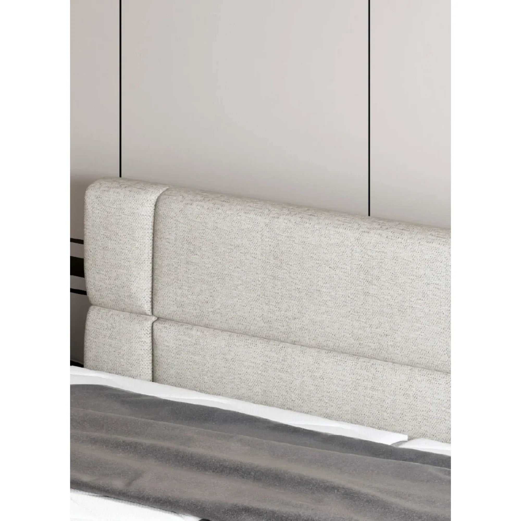 Pat boxspring REY 160x200, personalizabil materiale gama Oferta Avantaj, cu mecanism electric, saltele si topper