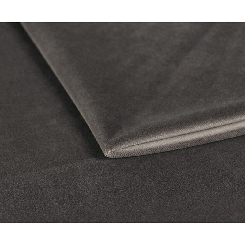 Pat NAOMI SR, stofa catifelata gri inchis - Riviera 97, Gama Premium, somiera metalica si sistem de reglare, 160x200 cm