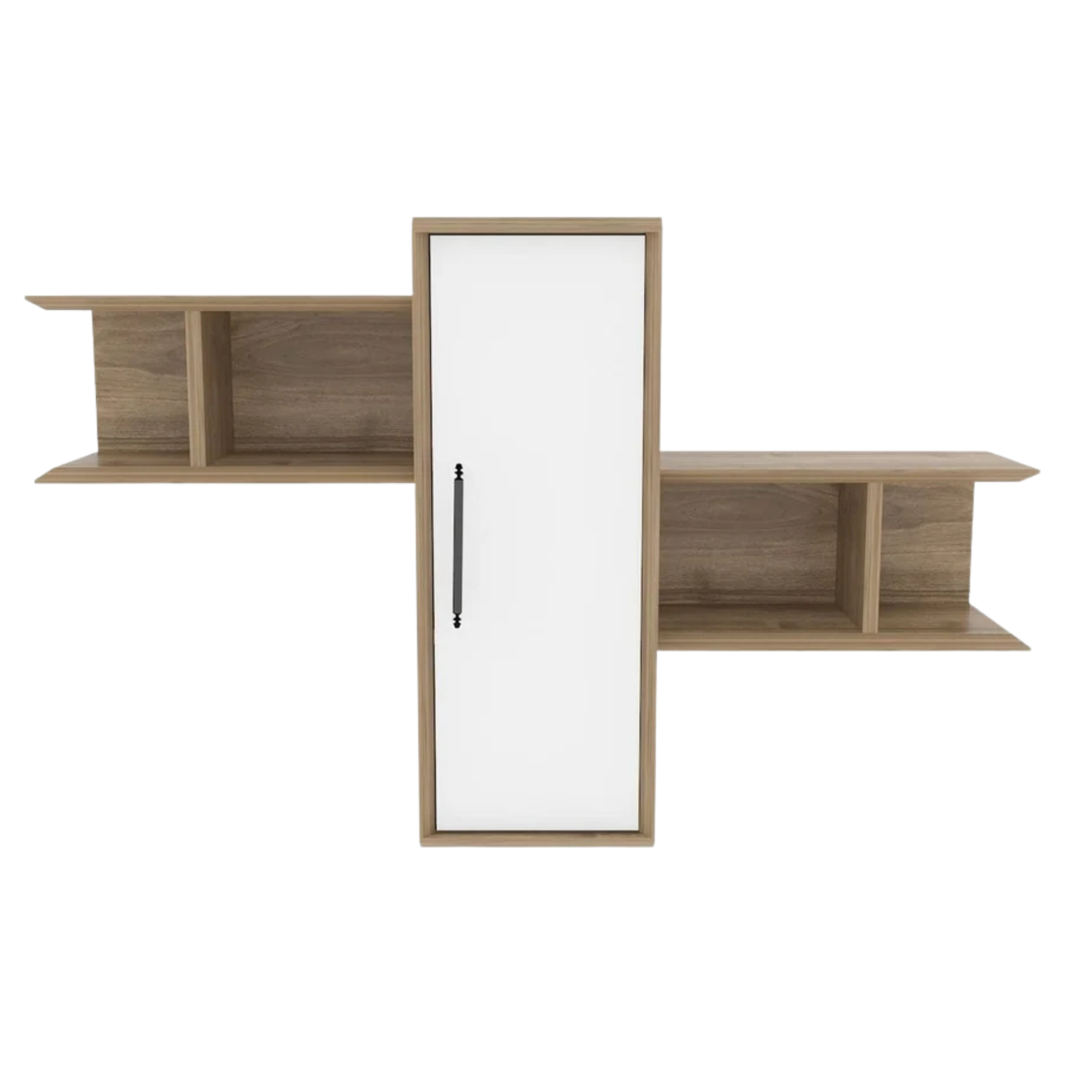 Raft OLIDA, nuc/alb, PAL melaminat, 119x35x52 cm
