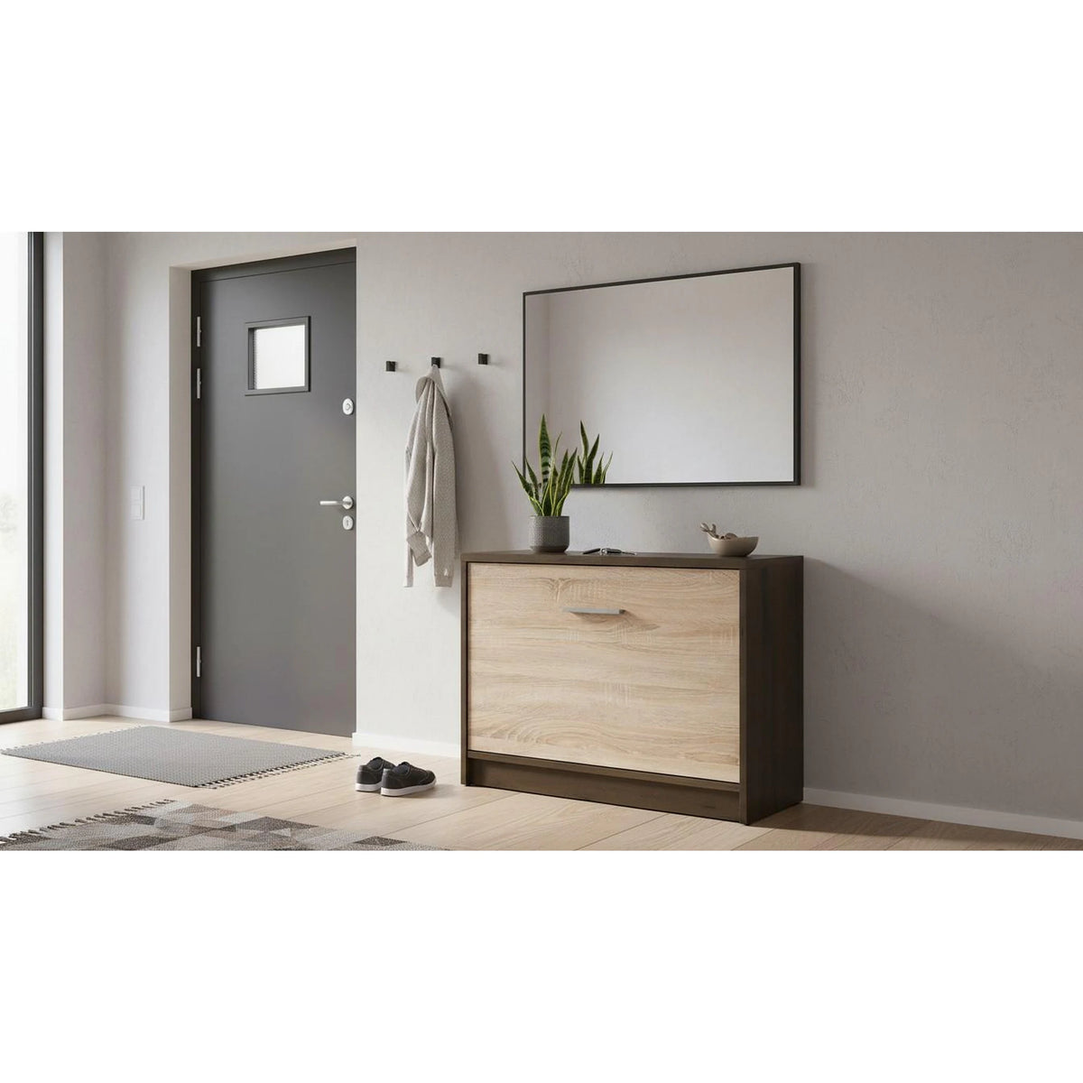 Pantofar NEPO PLUS, stejar nobil/stejar sonoma, PAL laminat, 70x34x51 cm