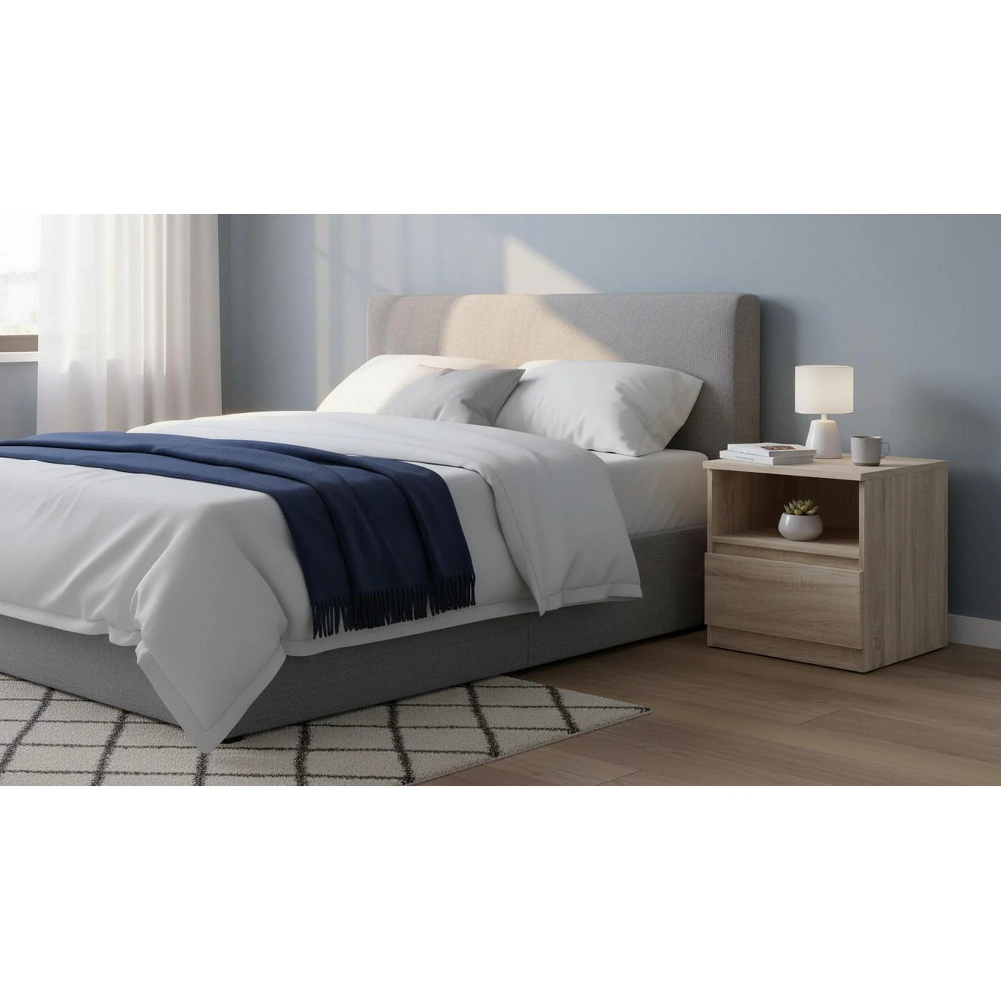 Noptiera TETRIX, stejar sonoma, PAL laminat, 45x45x51 cm