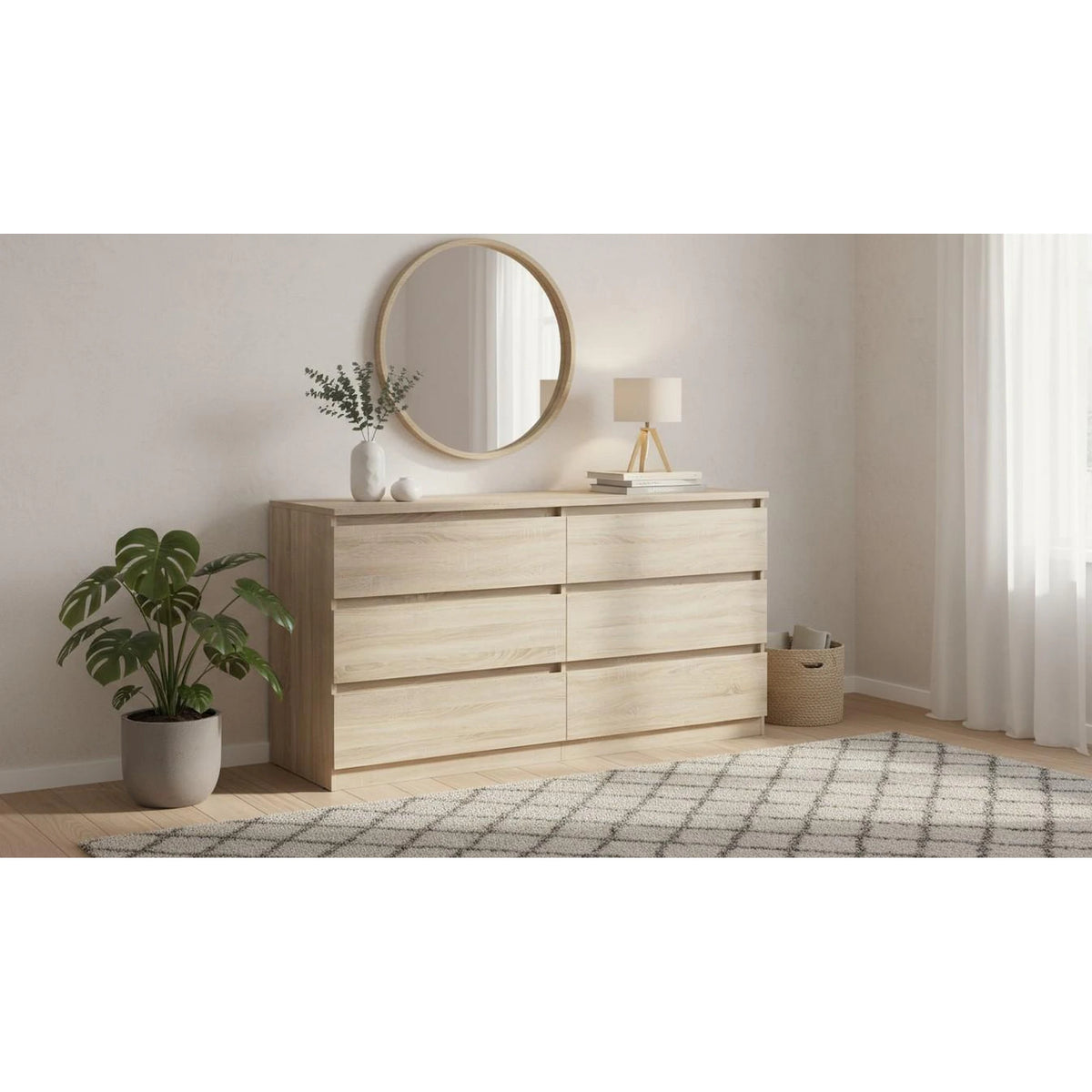 Comoda TETRIX, stejar sonoma, PAL, 150x45x76 cm