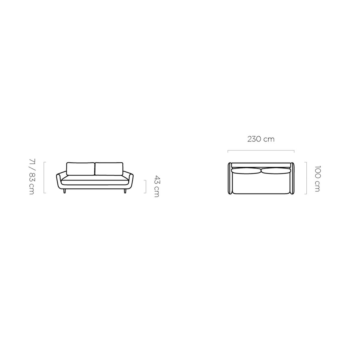 Canapea extensibila Solano, stofa catifelata maro - Salvador 04, Gama Premium, cu lada depozitare, 230x107x85/73 cm