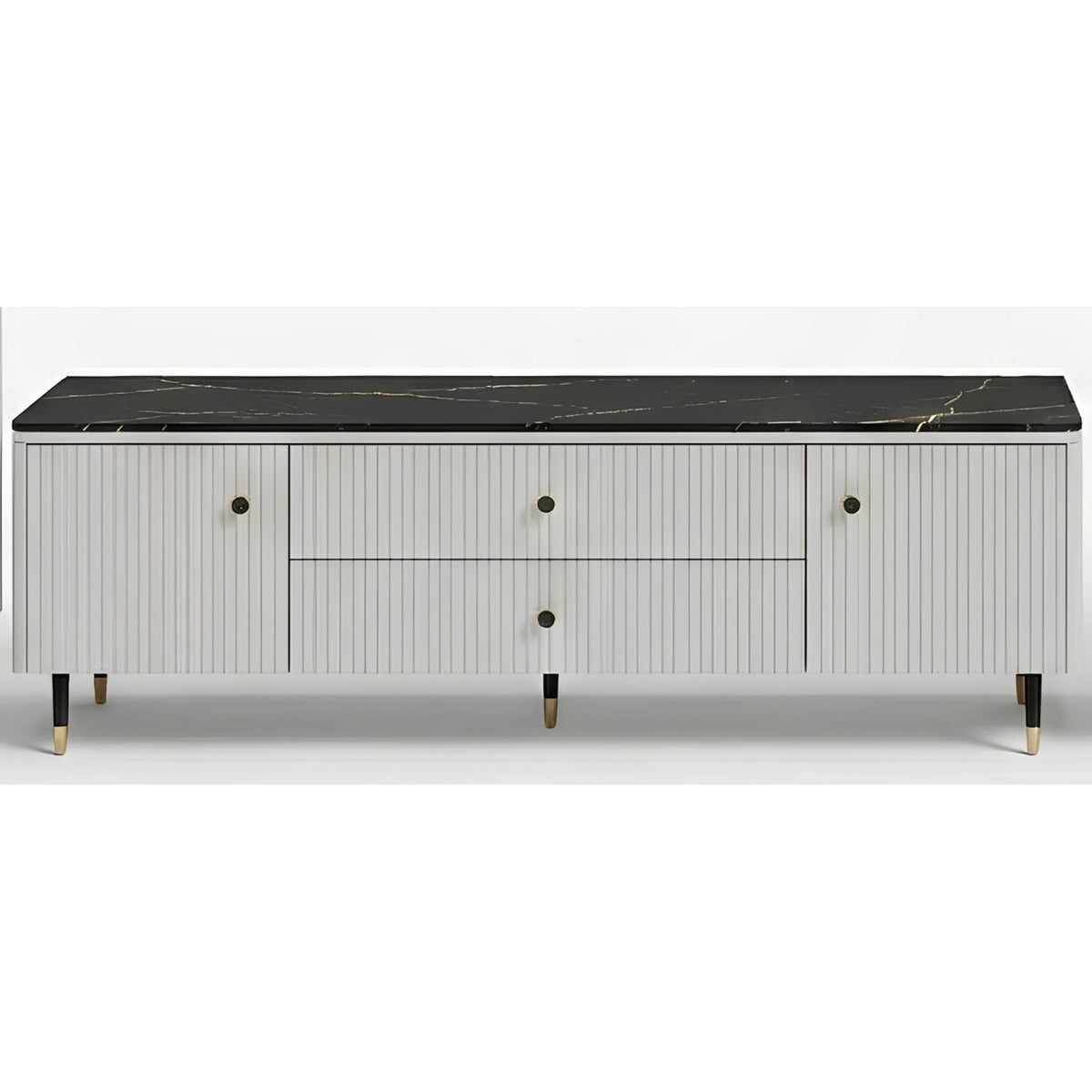 Mobilier de sufragerie moderna SIERRA, casmir/negru, PAL laminat, 3 piese