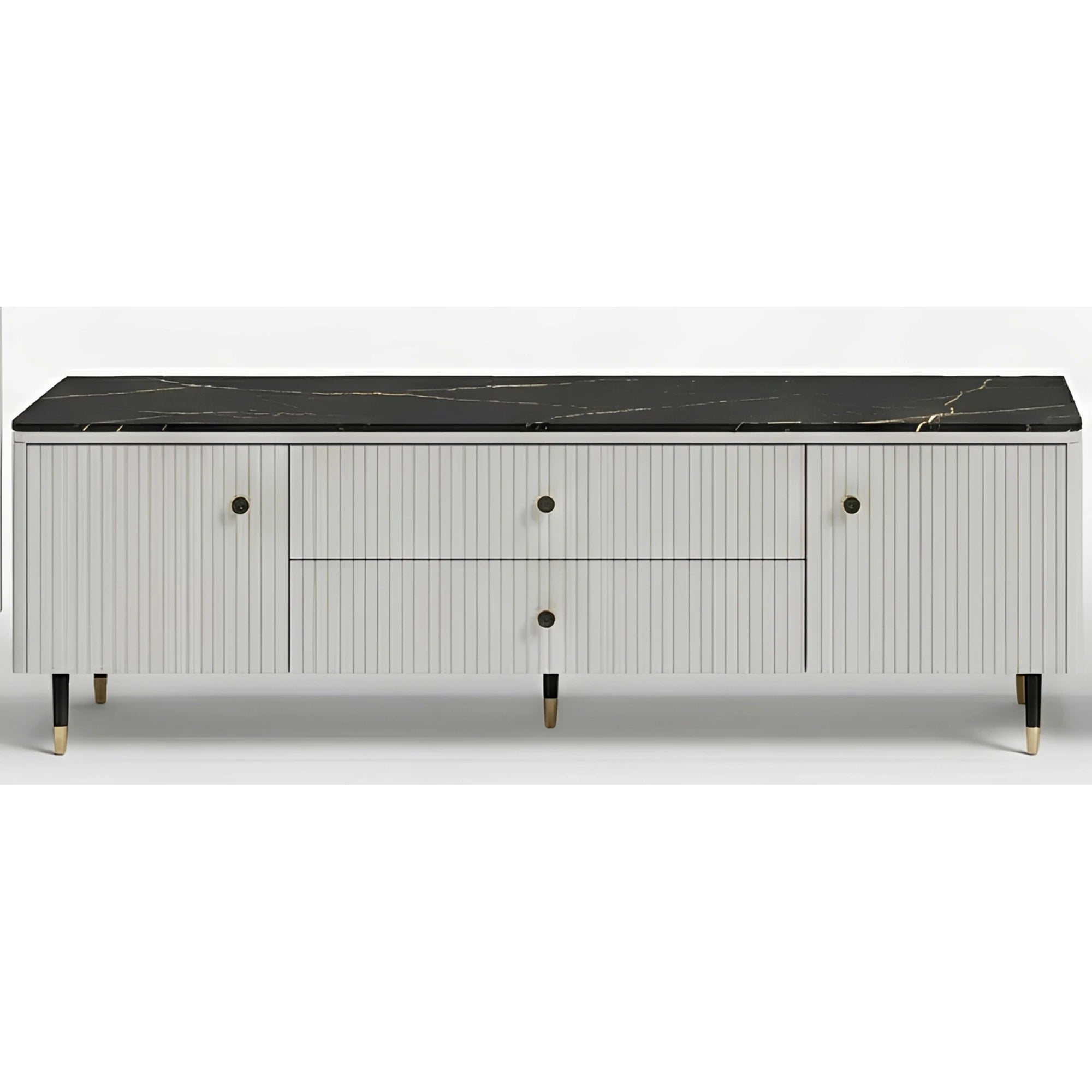 Mobilier de sufragerie moderna SIERRA, casmir/negru, PAL laminat, 3 piese