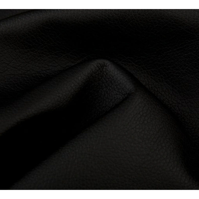 Coltar BAGGIO, sezlong stanga, piele ecologica neagra - Madryt 1100, Gama Premium, 280x196x76/100 cm, reglaj electric, lada depozitare, tetiere reglabile