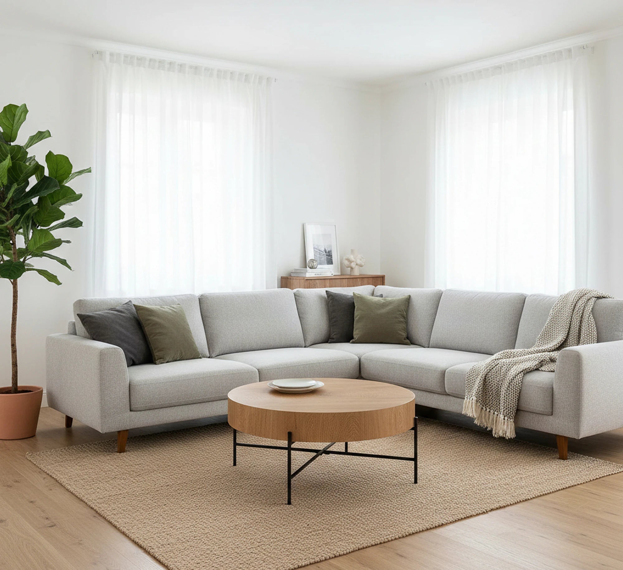 Masuta cafea BROOKLYN, stejar natural/negru, 80x80x37 cm