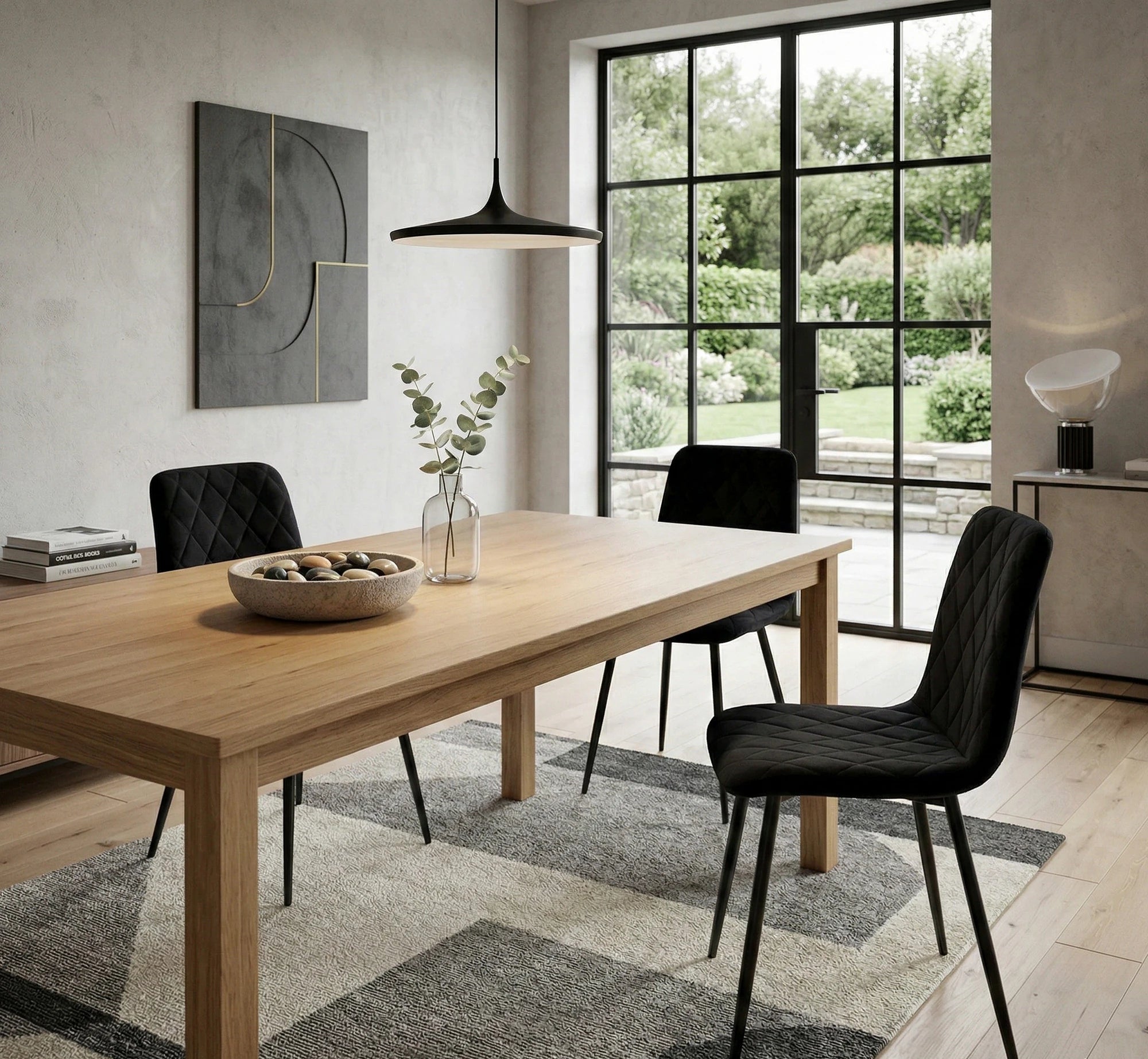 Scaun K525, negru, stofa catifelata/metal, 45x55x89 cm