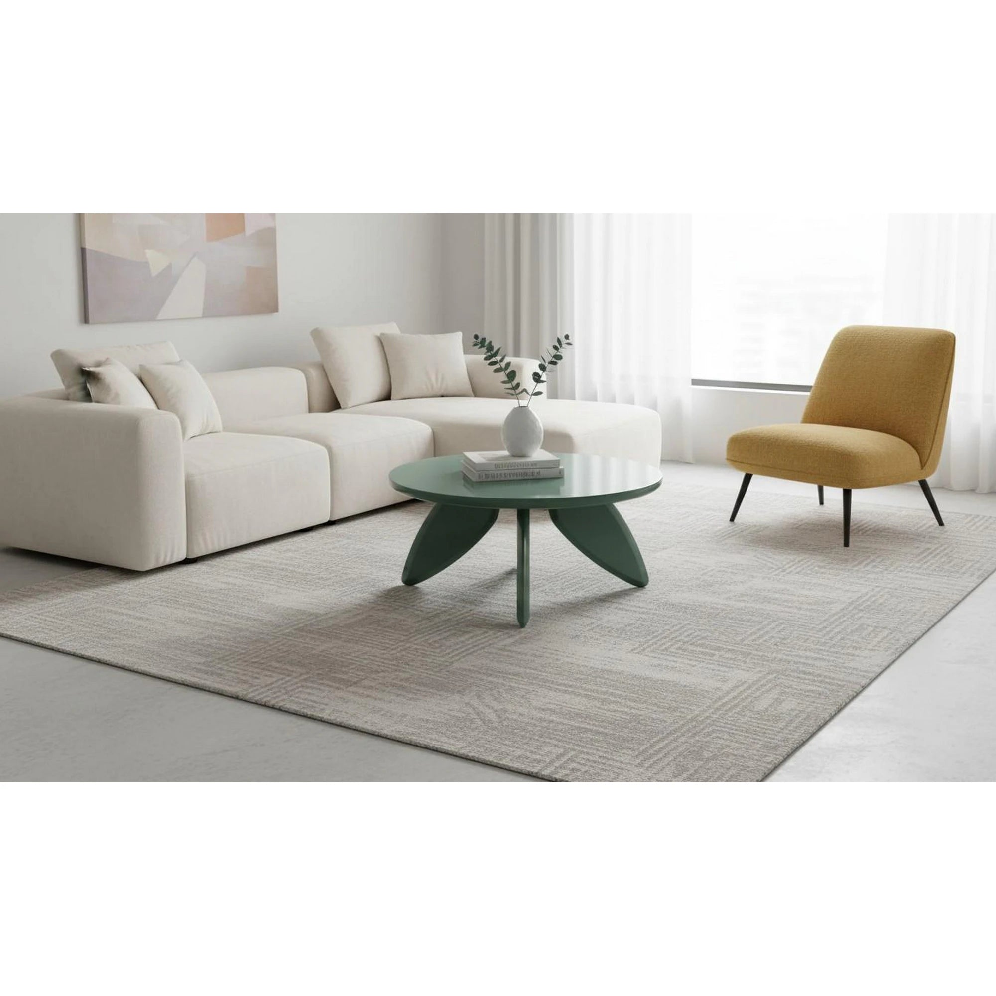 Masuta cafea SORAYA 2, albastru deschis, 80x36 cm