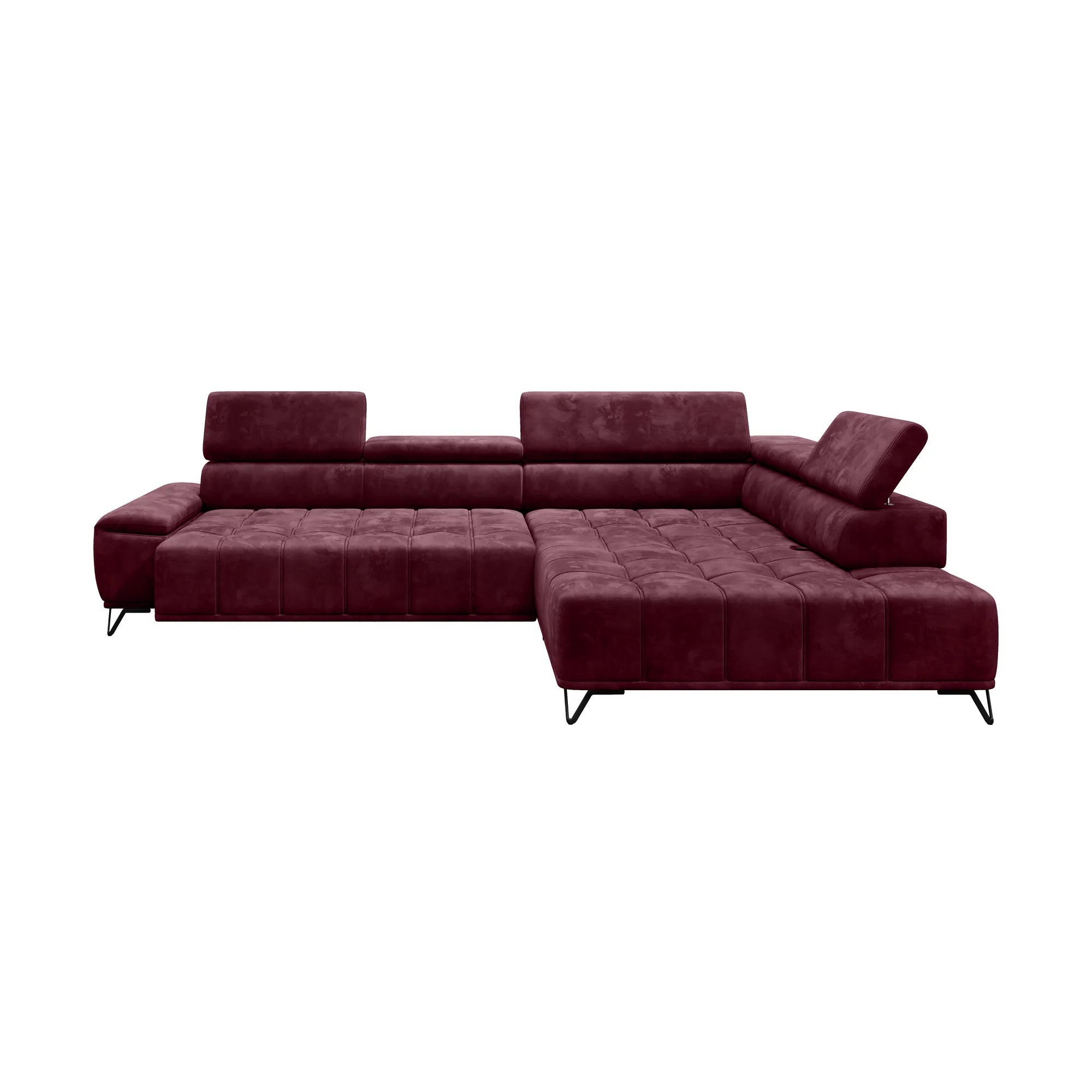 Coltar PALLADIO L, personalizabil materiale gama Premium, cu reglaj electric si tetiere reglabile, 320x220x99 cm