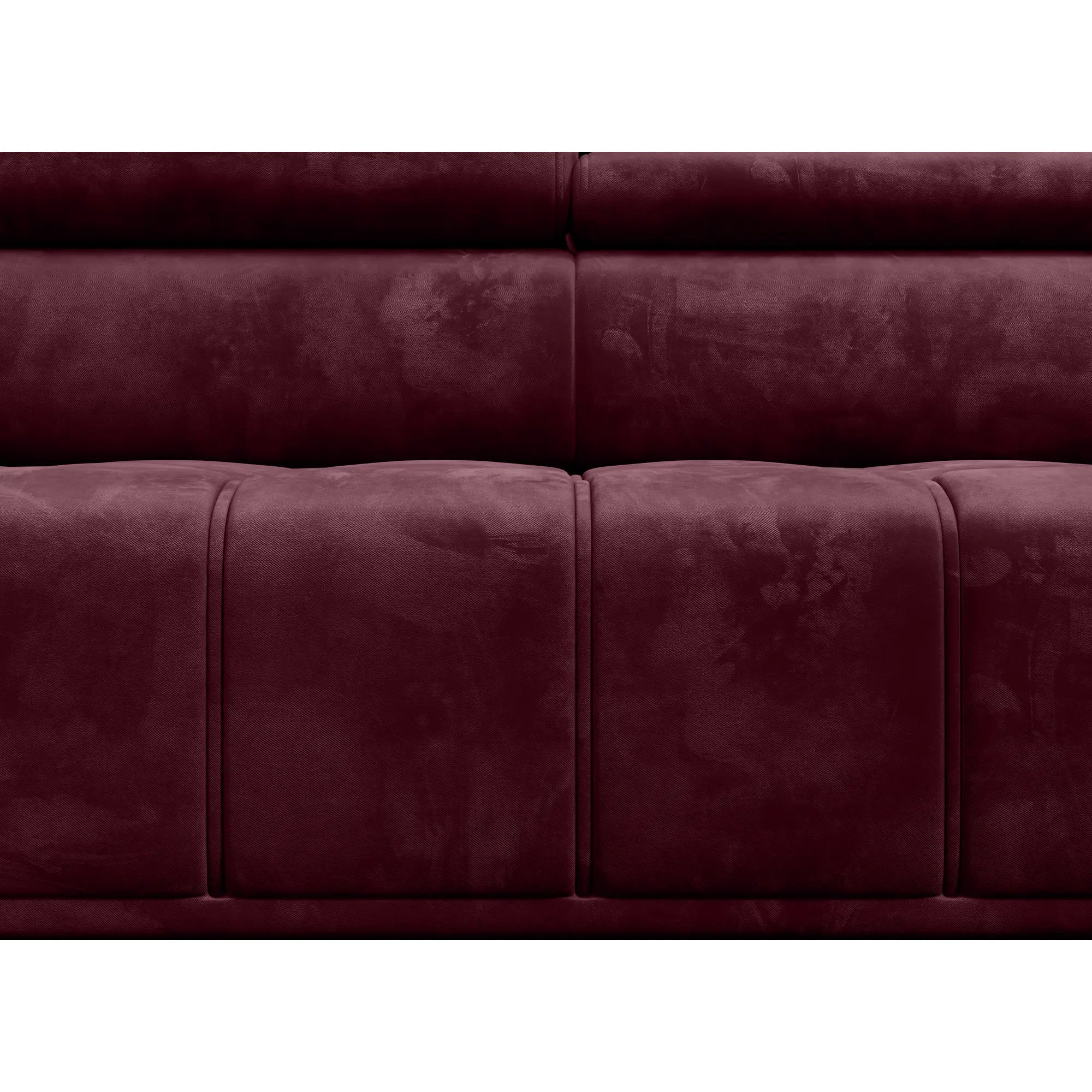 Coltar cu sezlong PALLADIO L, sezlong dreapta, stofa catifelata gri - Riviera 91, Gama Premium, cu reglaj electric si tetiere reglabile, 320x220x99 cm