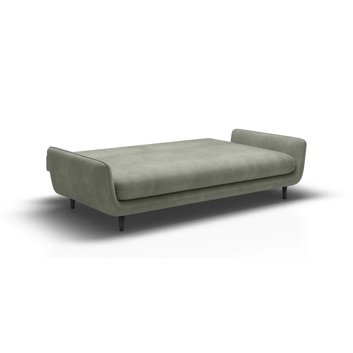 Canapea extensibila Solano, stofa catifelata galben - Riviera 41, Gama Premium, cu lada depozitare, 230x107x85/73 cm