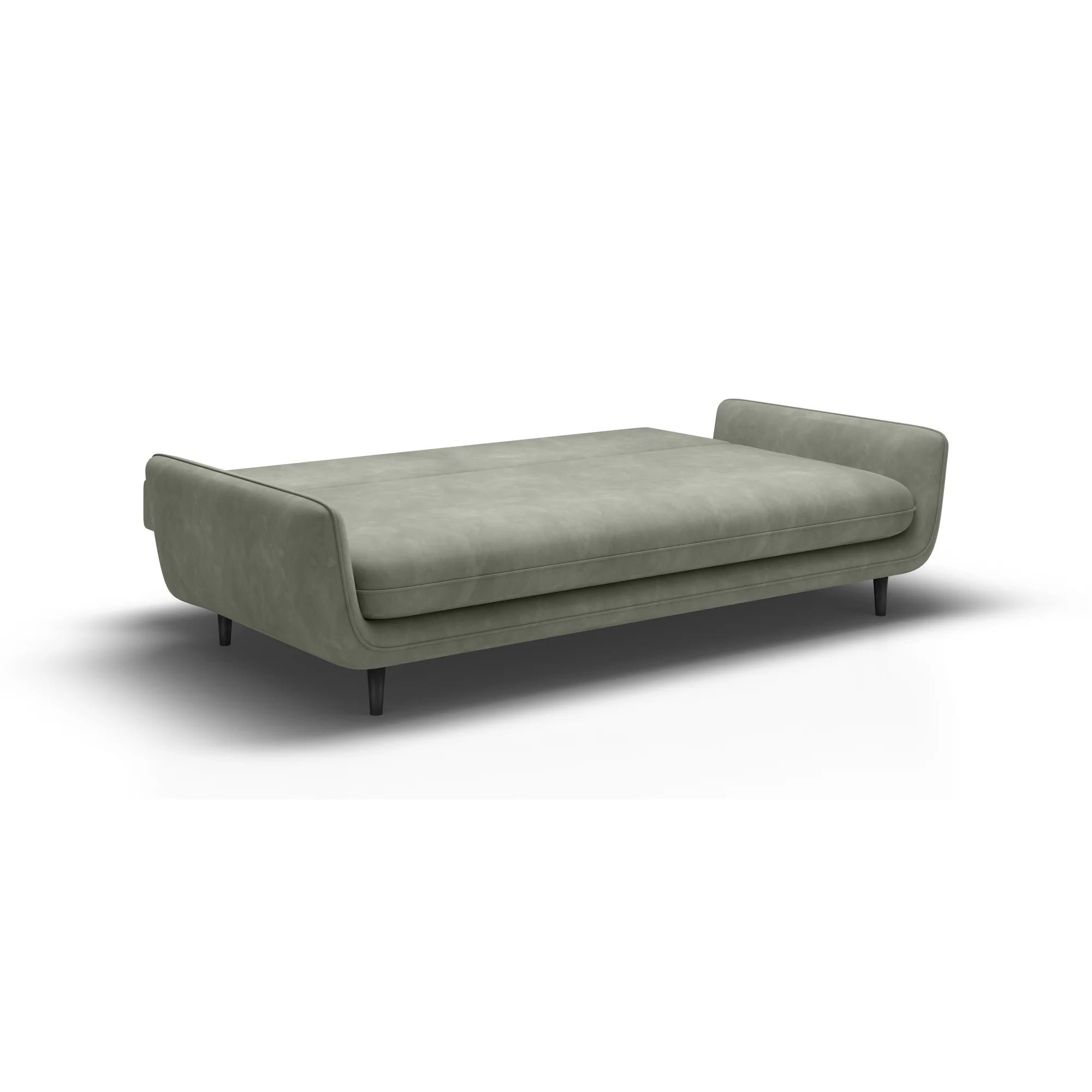 Canapea extensibila Solano, stofa catifelata galben - Riviera 41, Gama Premium, cu lada depozitare, 230x107x85/73 cm
