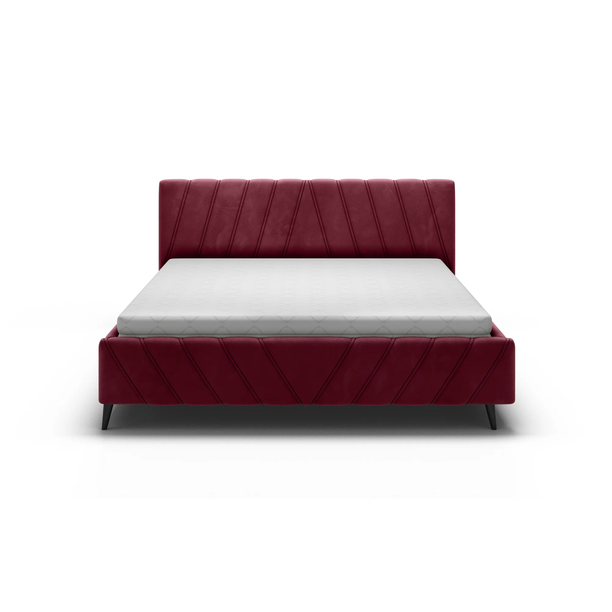 Pat CALYPSO SR 160x200, stofa catifelata bej - Element 17, Gama Premium, cu suport saltea si sistem de reglare