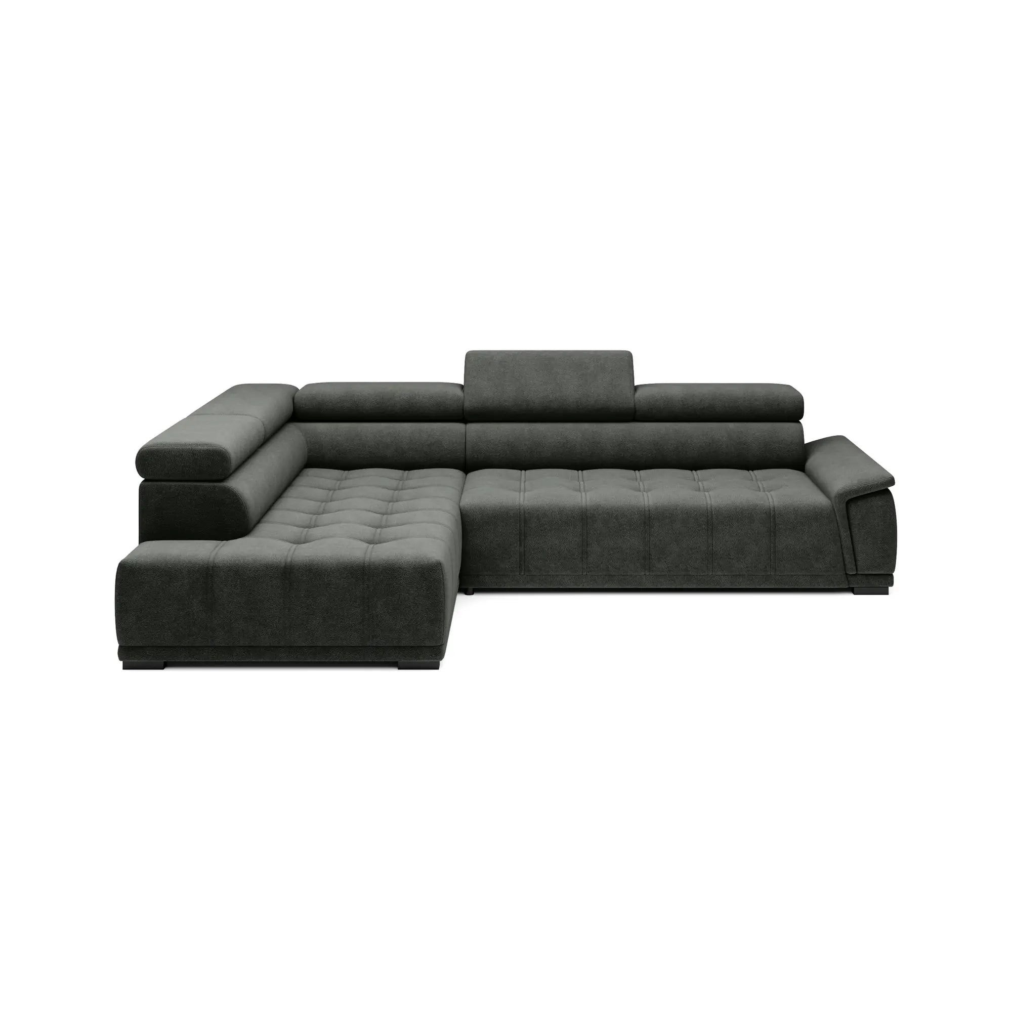 Coltar GREMIO, personalizabil materiale gama Premium, cu reglaj electric si tetiere reglabile, 283x206x100 cm