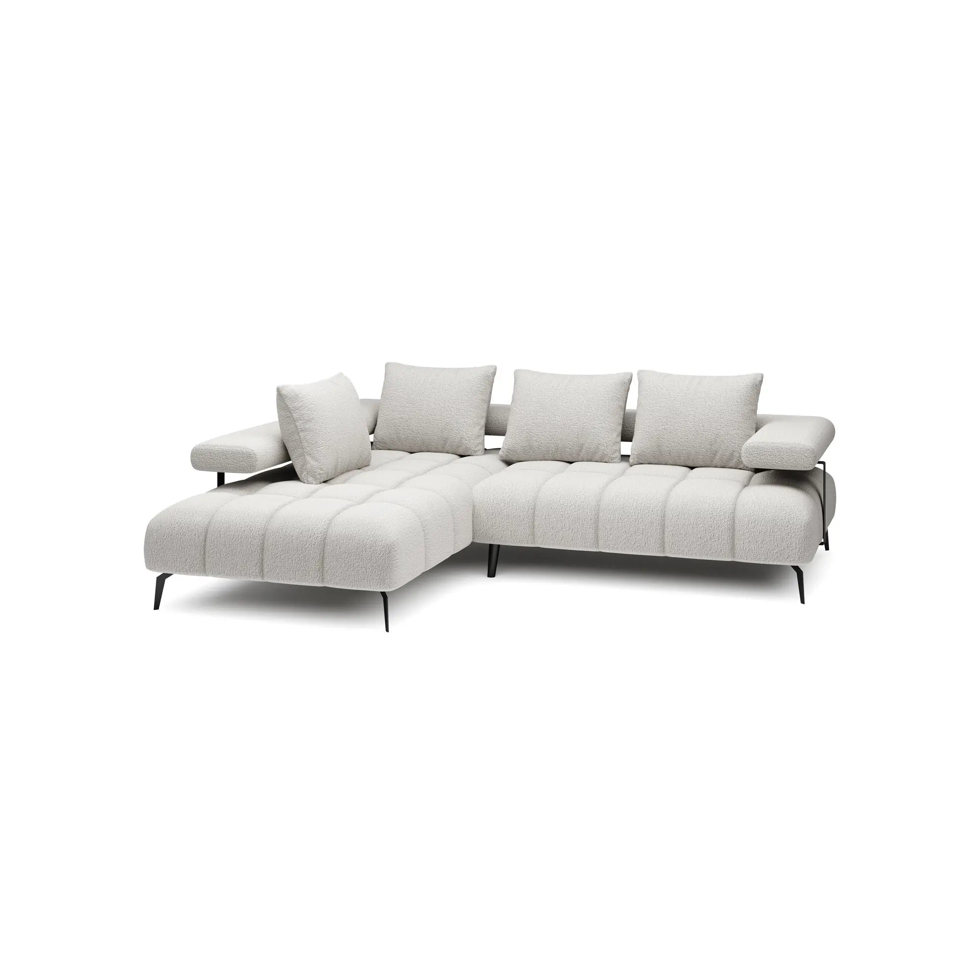 Coltar MAGNETIC L, personalizabil materiale gama Oferta Avantaj, cu reglaj electric, 258x210x86 cm
