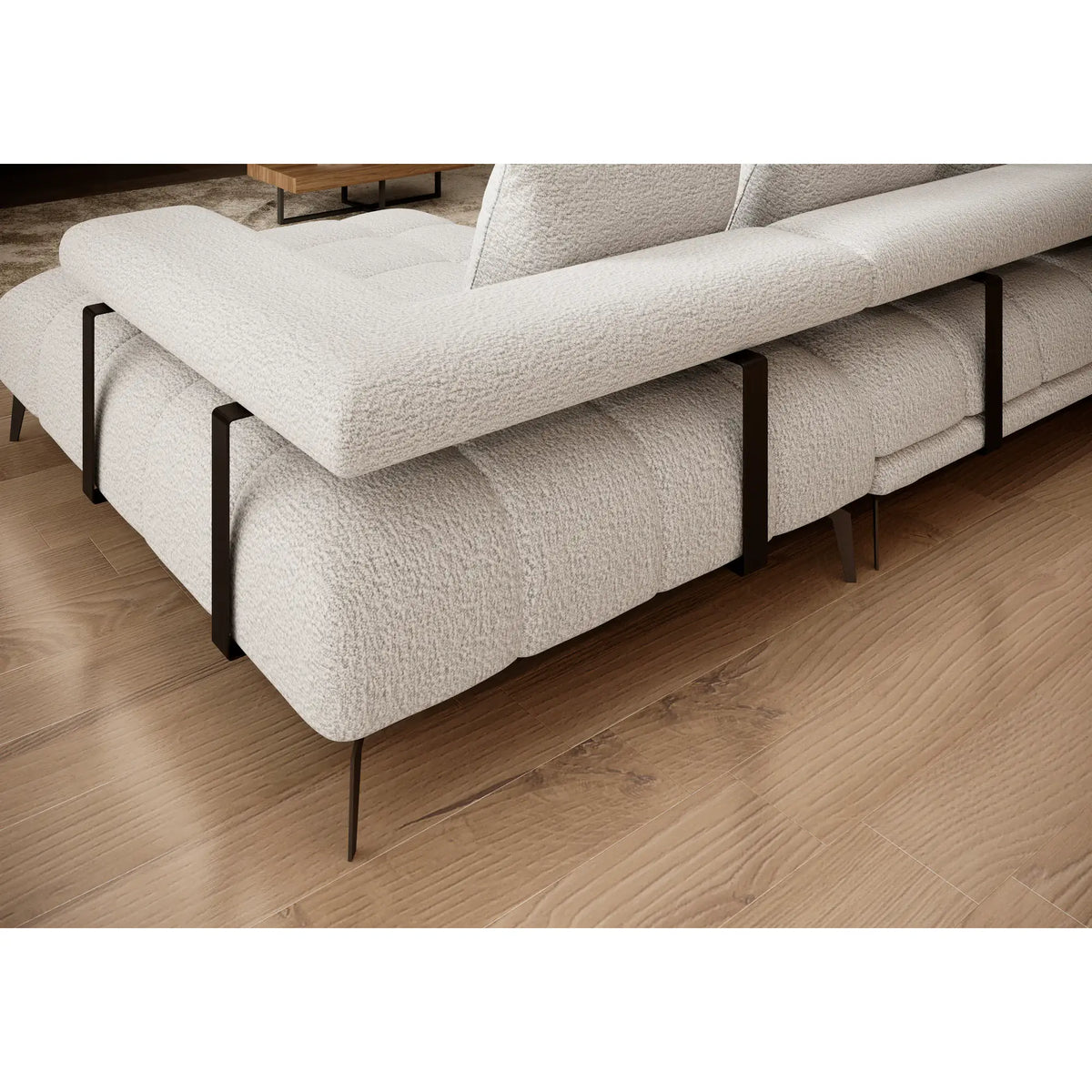 Coltar MAGNETIC XL, personalizabil materiale gama Premium, cu reglaj electric, 371x210x86 cm