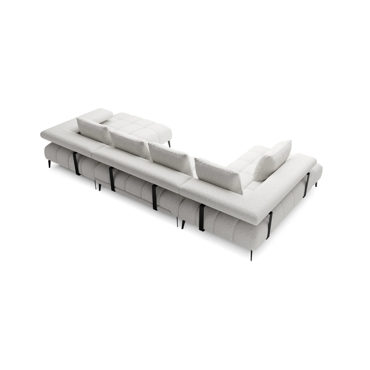 Coltar MAGNETIC XL, personalizabil materiale gama Premium, cu reglaj electric, 371x210x86 cm