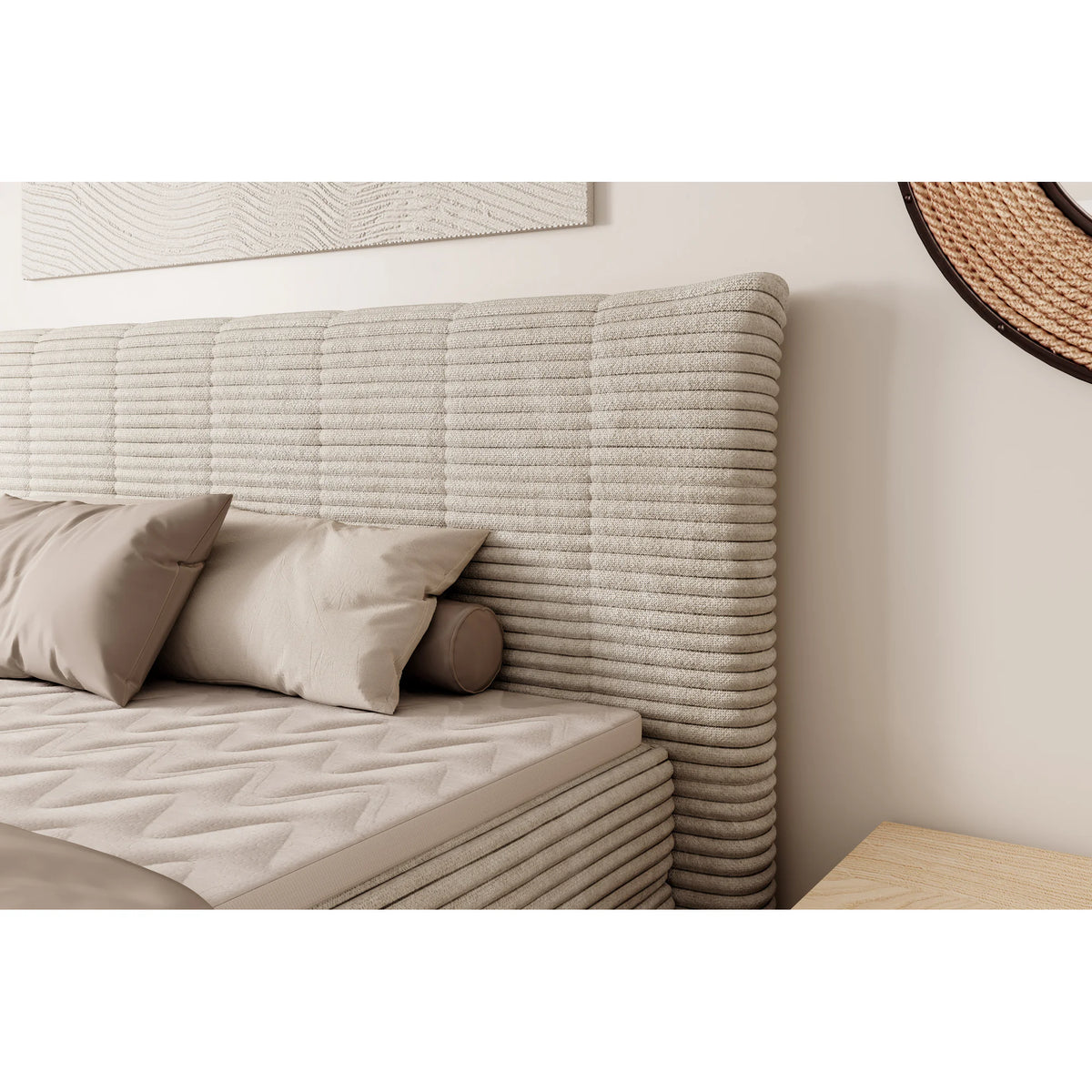Pat boxspring AMBER 140x200, personalizabil materiale gama Oferta Avantaj, cu spatiu depozitare, saltele si topper