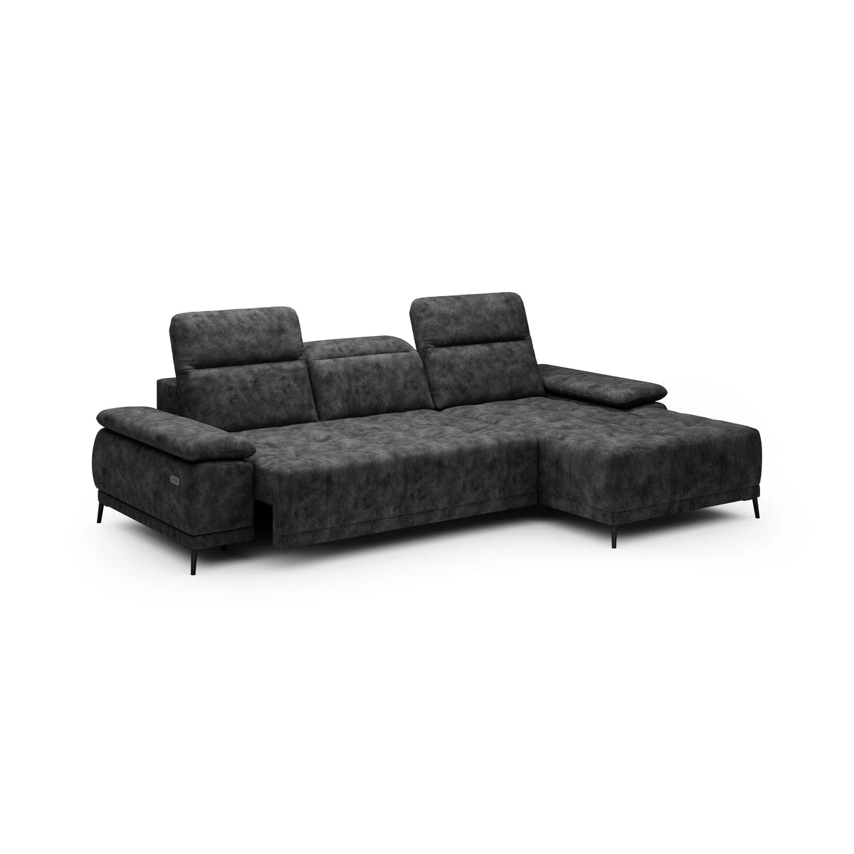 Coltar FOCUS MINI, personalizabil materiale gama Oferta Avantaj, cu reglaj electric si tetiere reglabile, 277x177x98 cm