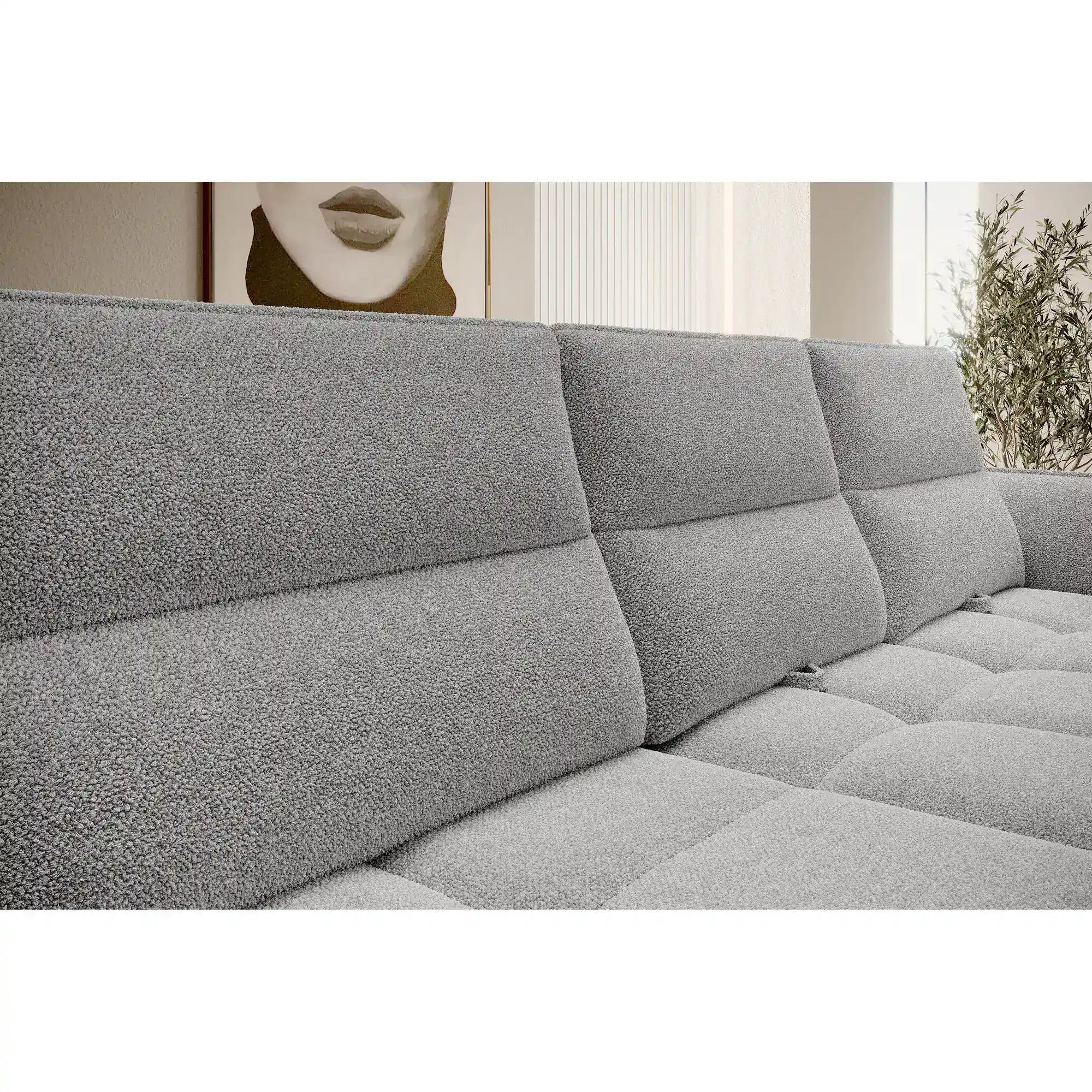 Coltar CAMPINA MINI, personalizabil materiale Gama Premium, cu reglaj electric, 288x170x97 cm