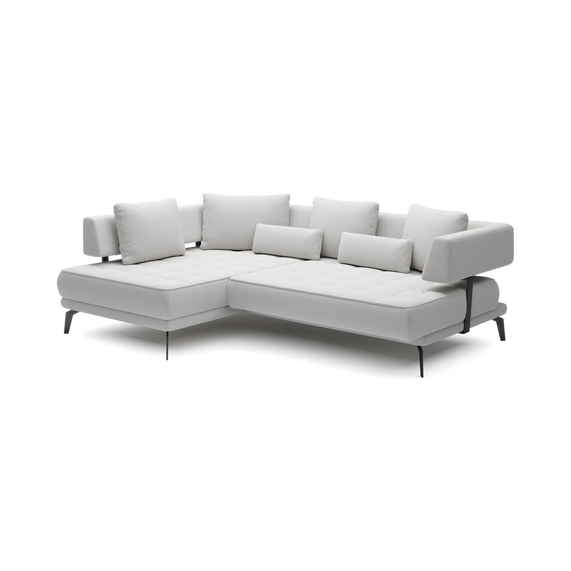 Coltar GIOTTO, personalizabil materiale Gama Premium, cu reglaj electric, 242x176x85 cm