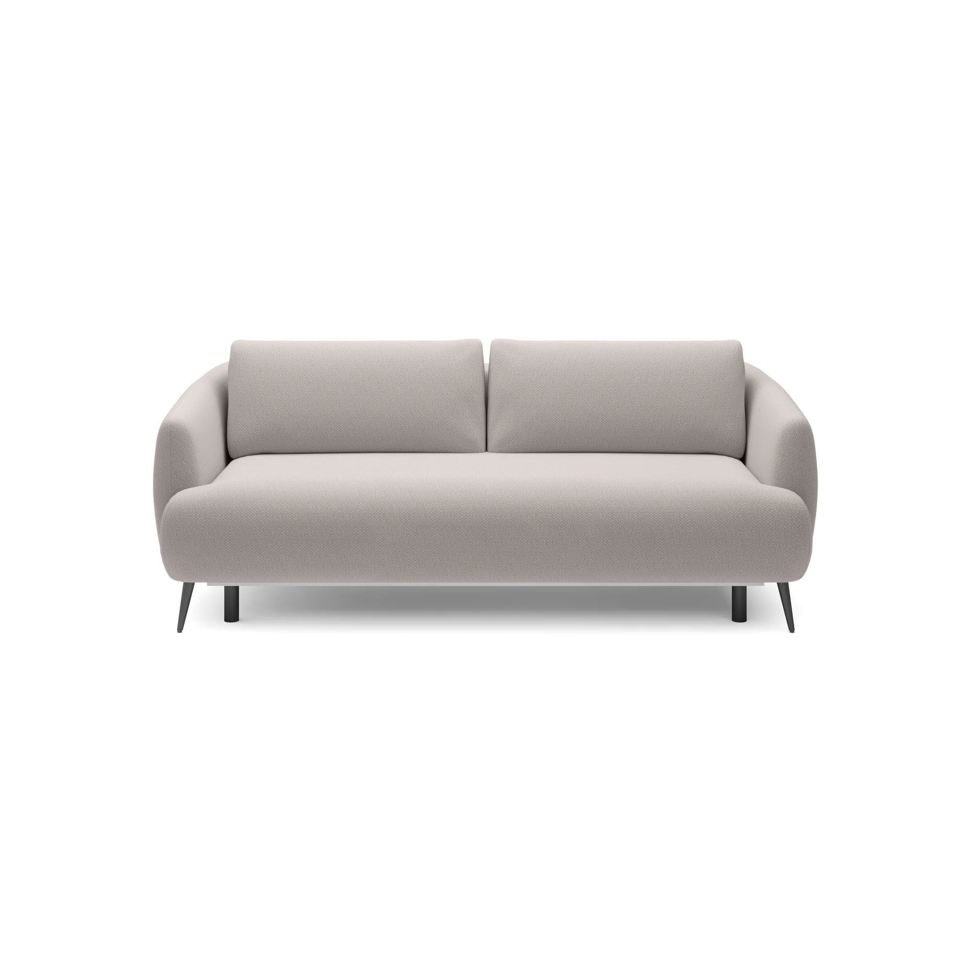 Canapea extensibila CANDY, stofa catifelata gri - Salvador 13, Gama Premium, lada depozitare, 228x98x87 cm
