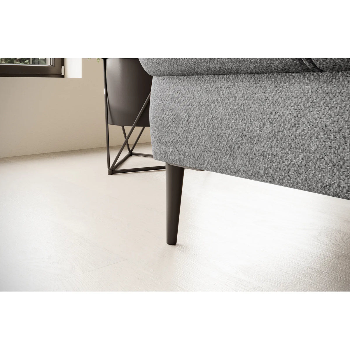 Coltar extensibil DENVER L, personalizabil materiale Gama Premium, cu lada depozitare, 288x218x94 cm