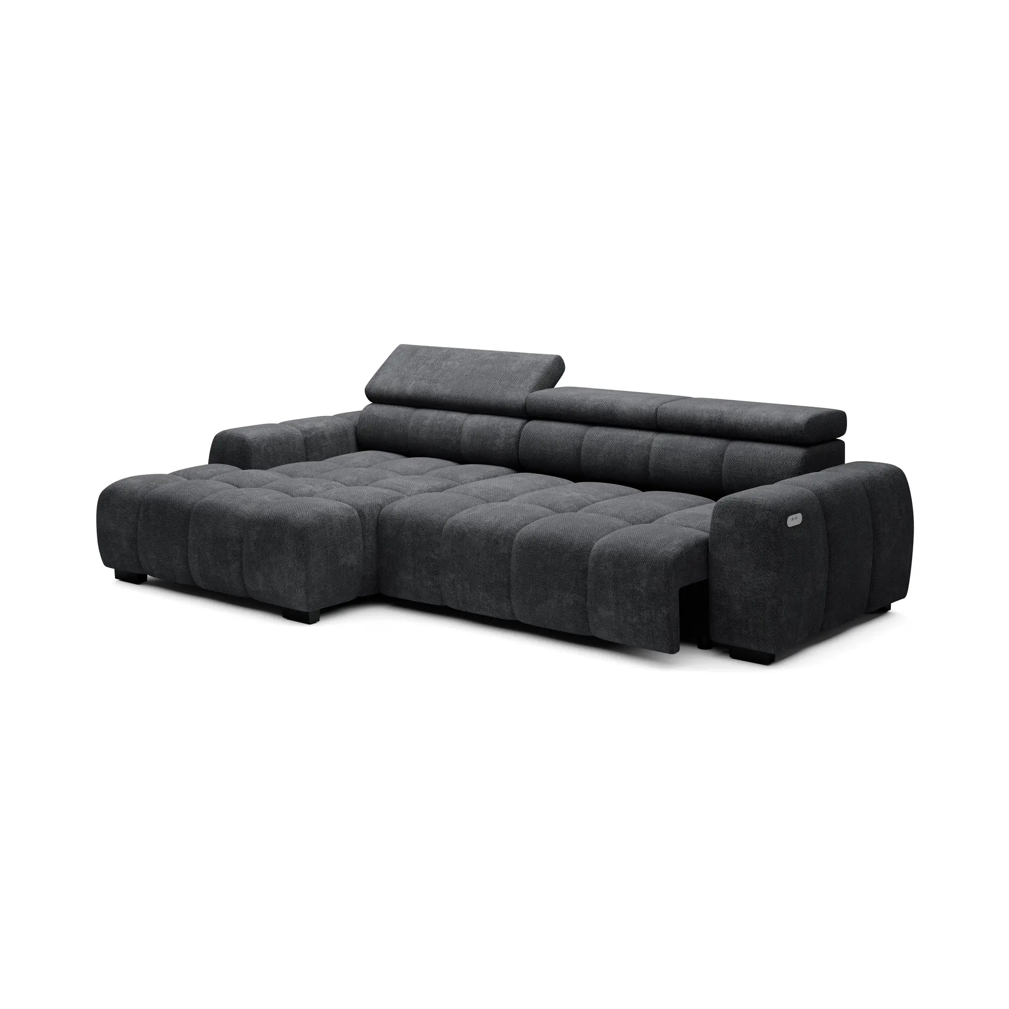 Coltar BULL S, personalizabil materiale gama Oferta Avantaj, cu reglaj electric si tetiere reglabile, 285x168x97 cm
