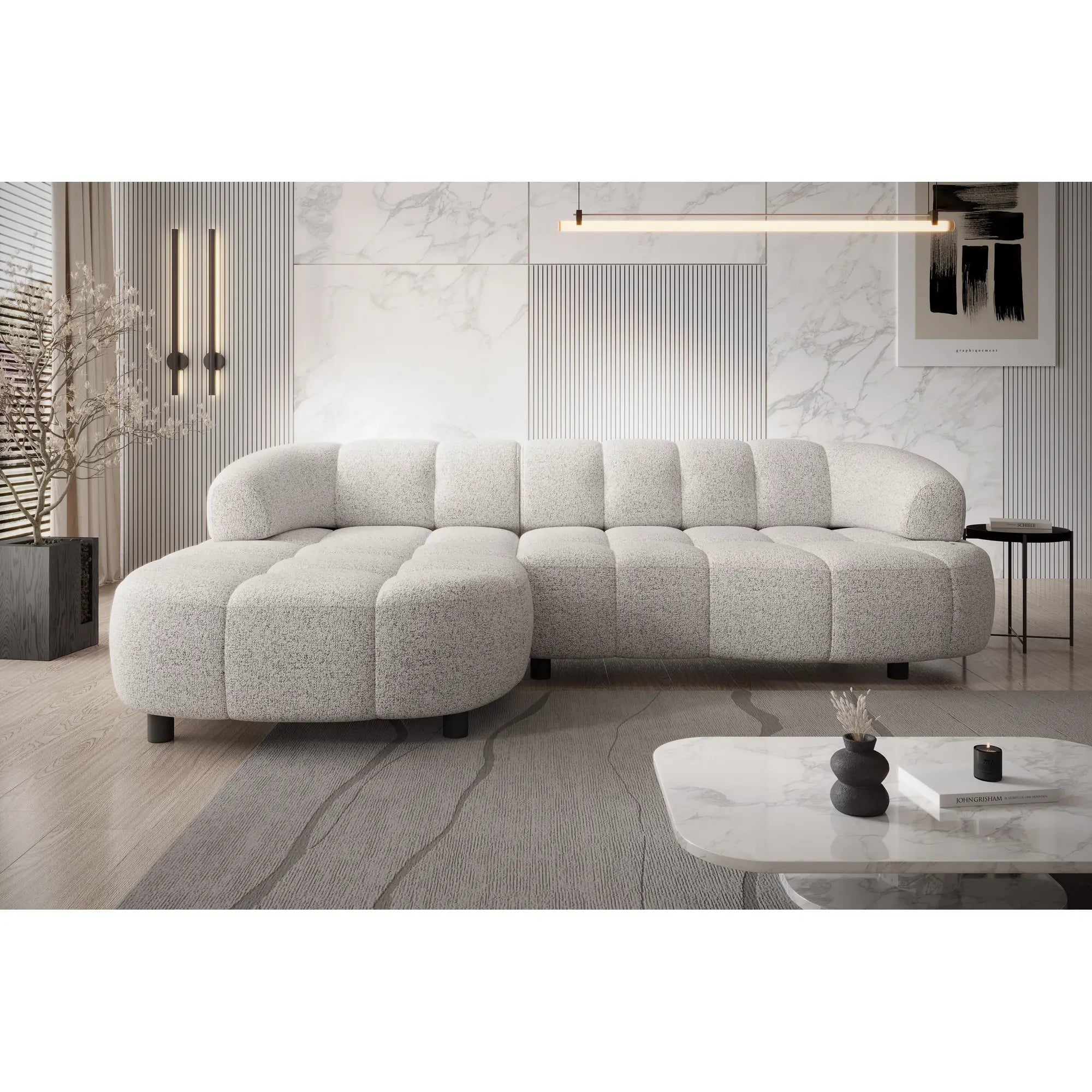 Coltar VELPA S, personalizabil materiale Gama Oferta Avantaj, cu reglaj electric, 284x183x79 cm