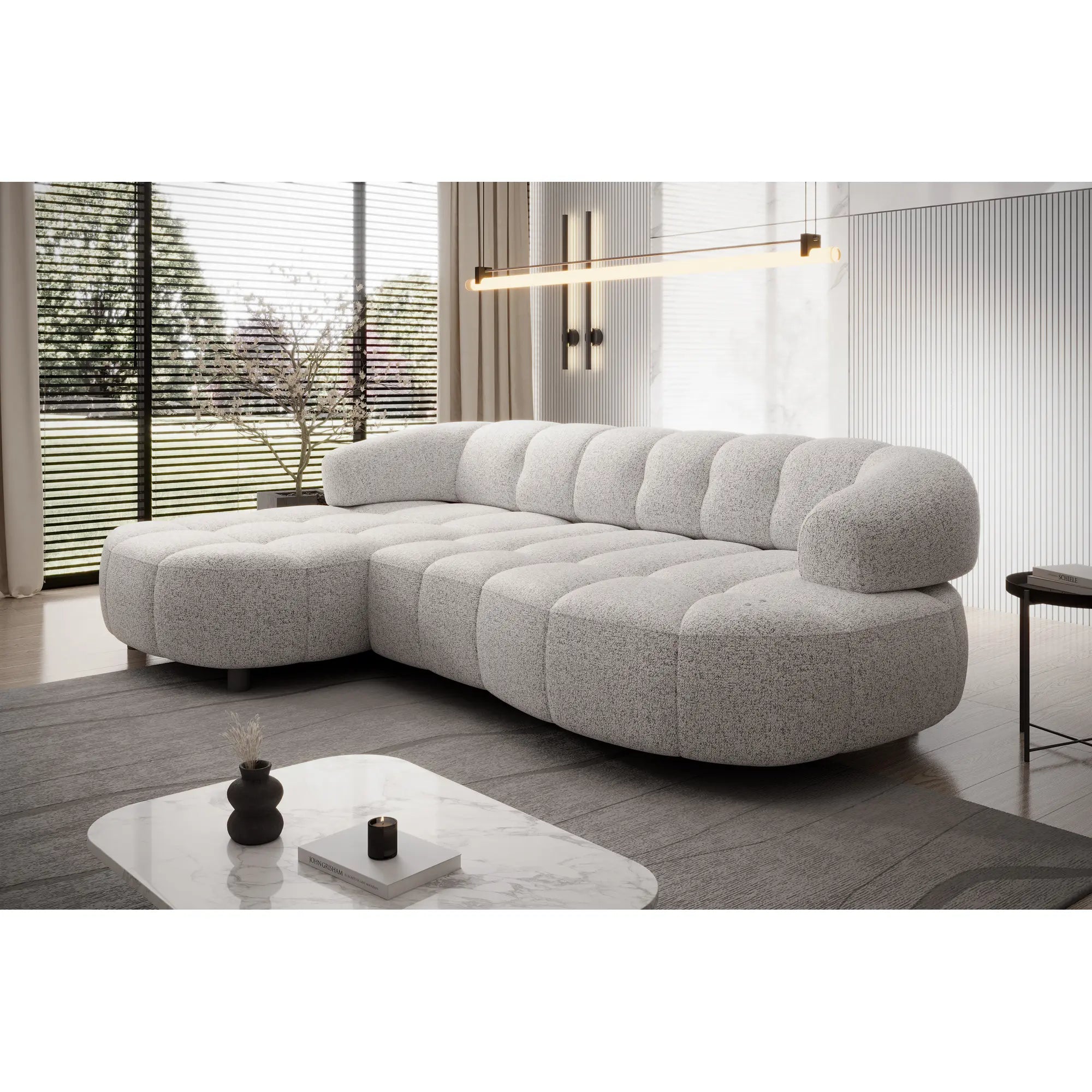 Coltar VELPA S, personalizabil materiale Gama Oferta Avantaj, cu reglaj electric, 284x183x79 cm
