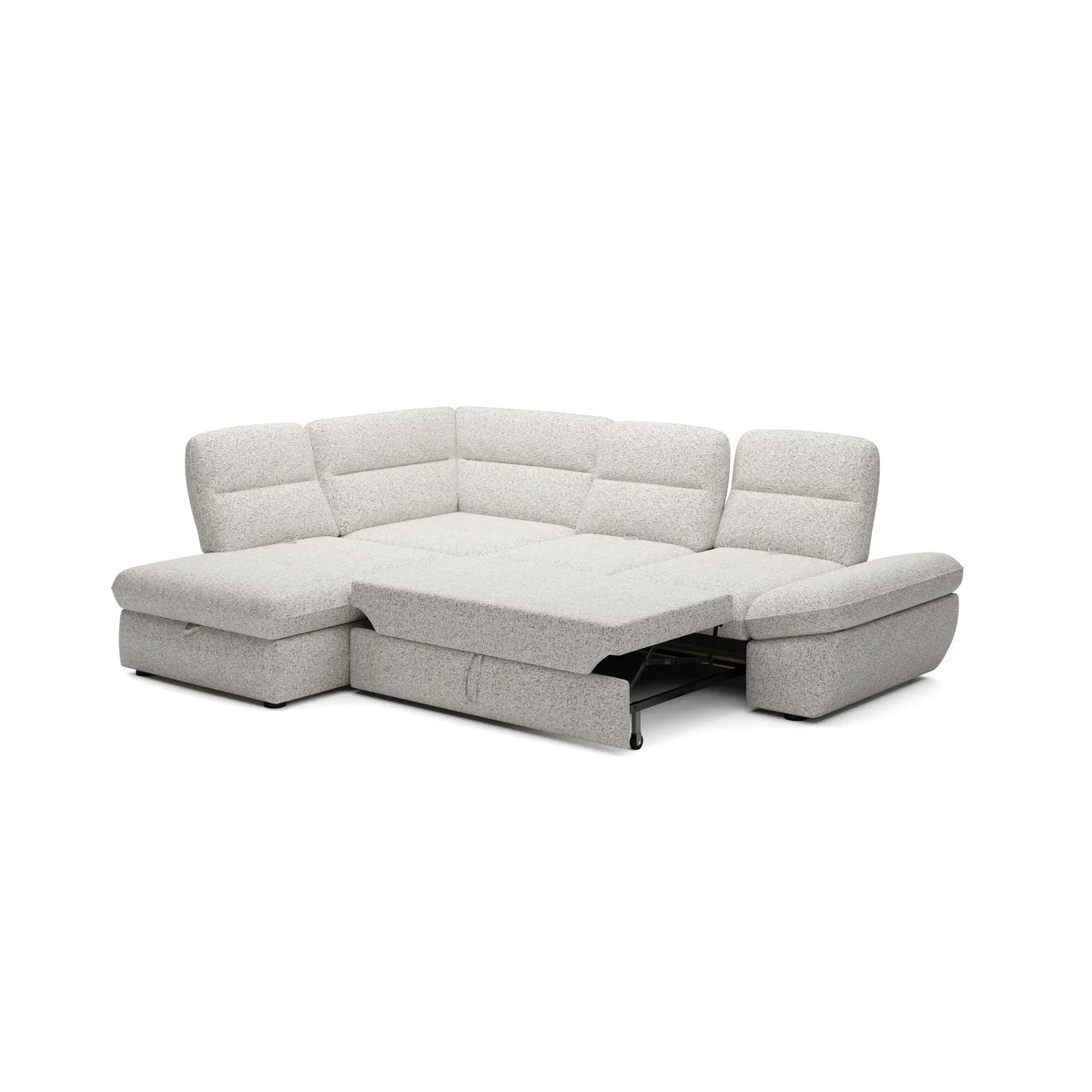 Coltar extensibil GALIANO L, personalizabil materiale gama Premium, cu lada depozitare si tetiere reglabile, 270x210x88 cm