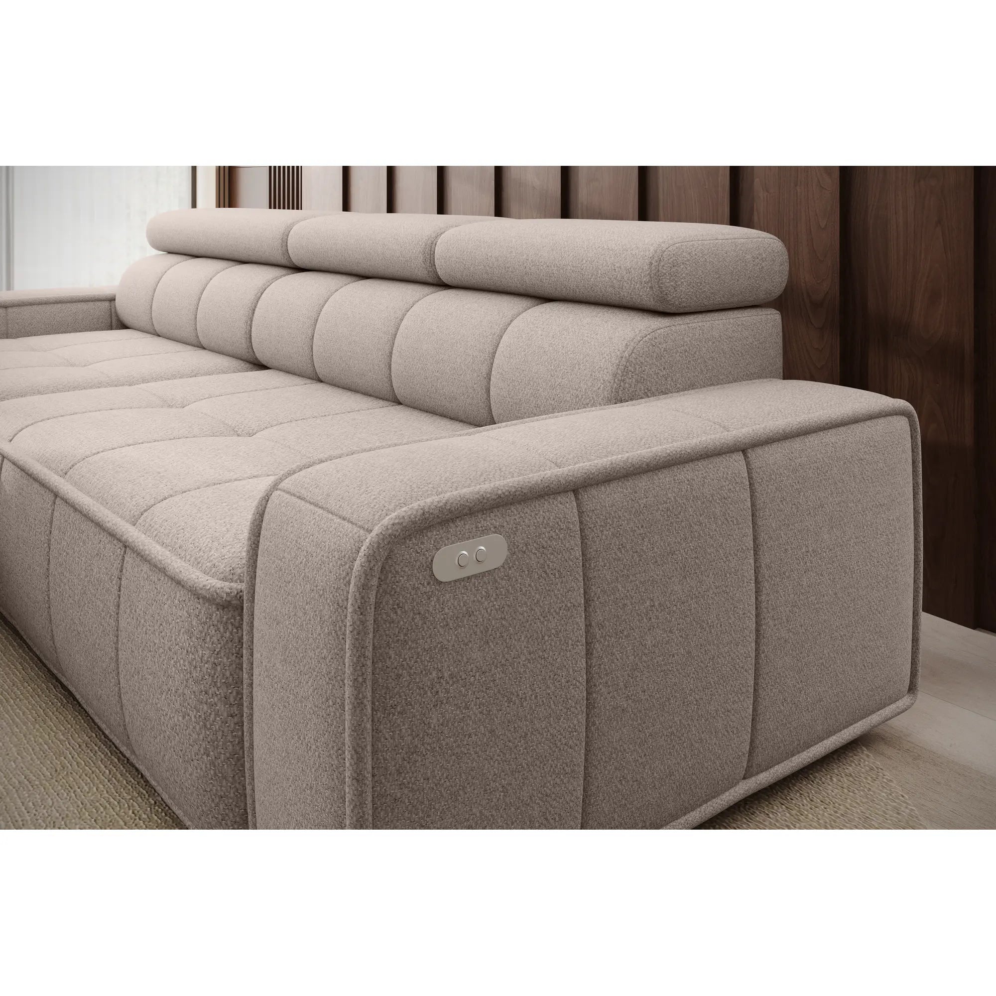 Coltar THIAGO S, personalizabil materiale Gama Oferta Avantaj, cu reglaj electric, 280x170x99 cm