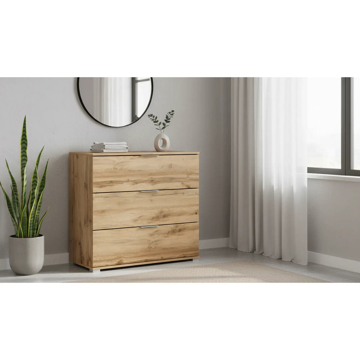 Comoda ZELE, steja wotan, PAL laminat, 95x41x86 cm