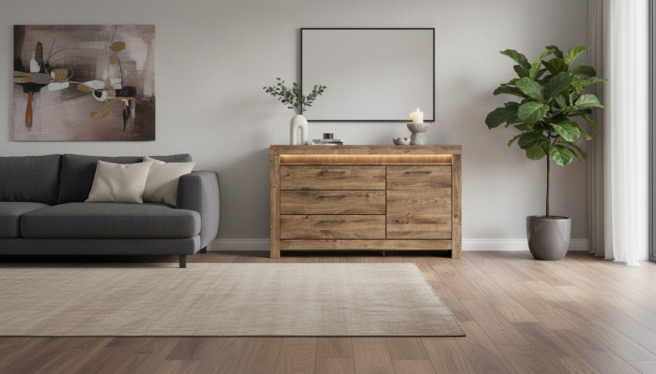Comoda TORIN, stejar, 157x45x93 cm