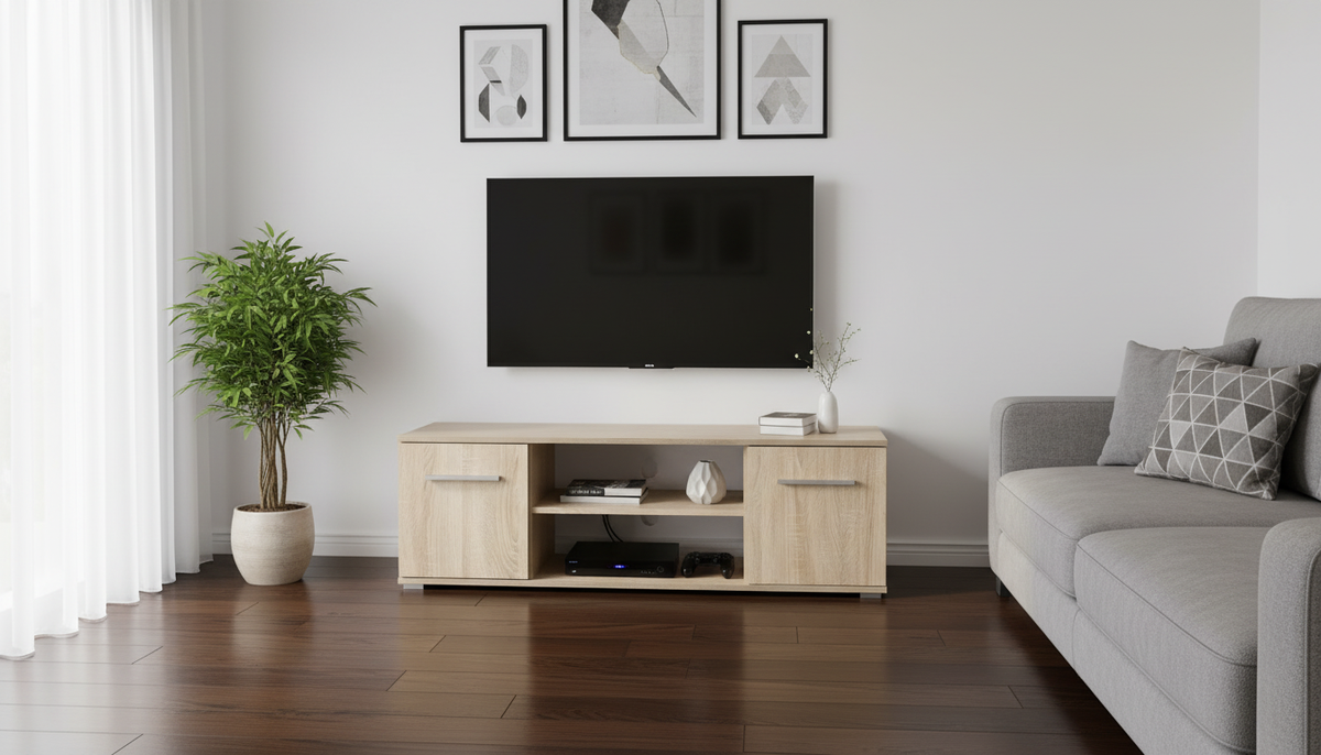 Comoda TV LIMA RTV1, stejar sonoma, 137x40x44 cm