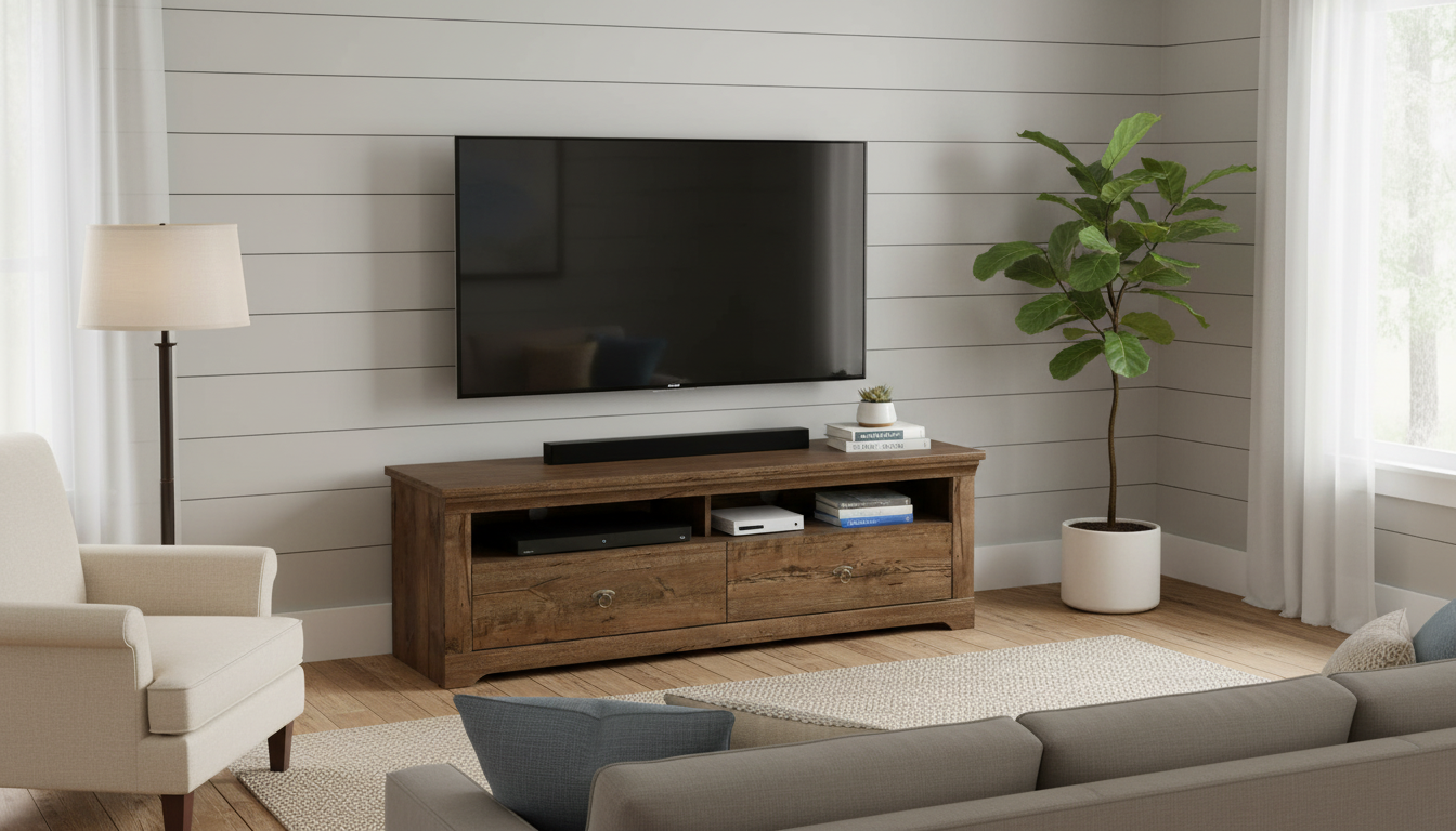 Comoda TV PATRAS RTV2S, nuc inchis, PAL, 153x45x48 cm