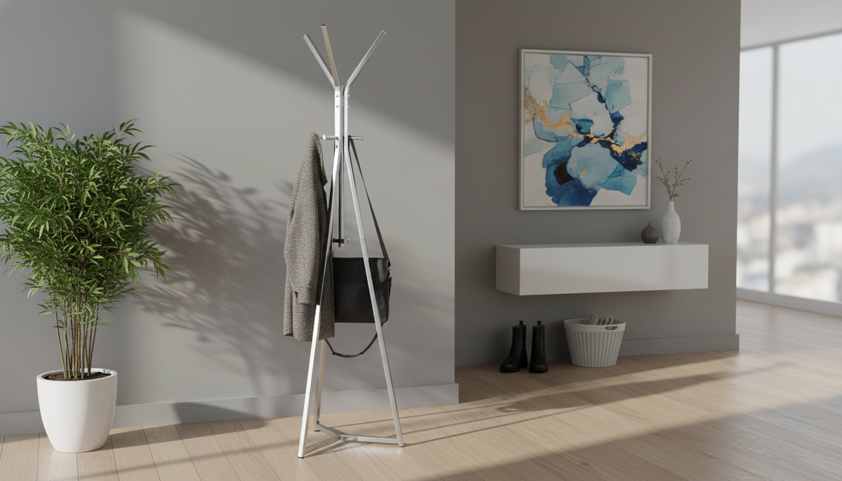Cuier pom HERON, crom, metal, 46x175 cm