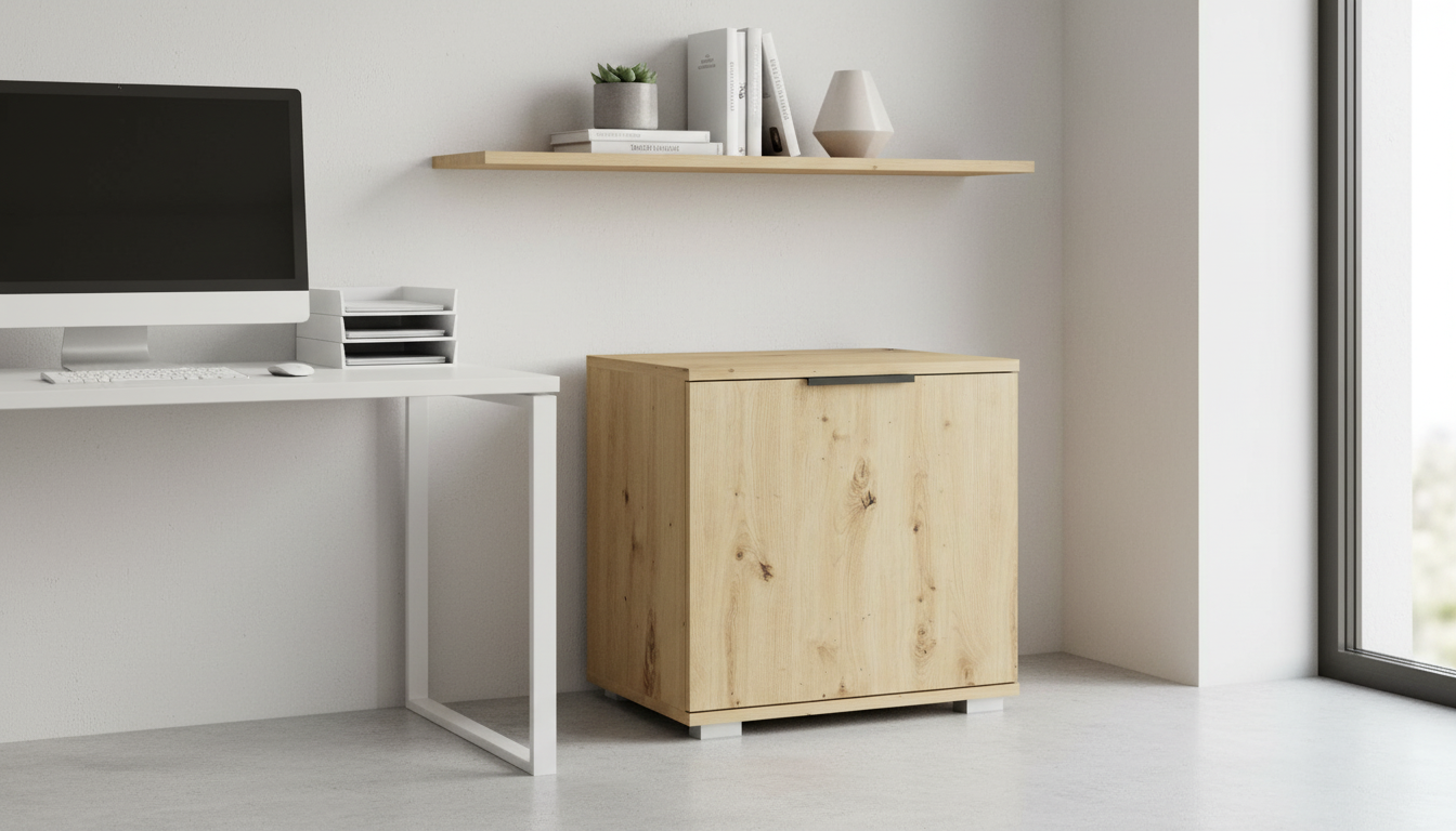 Pantofar CLIF ST-50, stejar artisan, PAL laminat, 50x38x48 cm