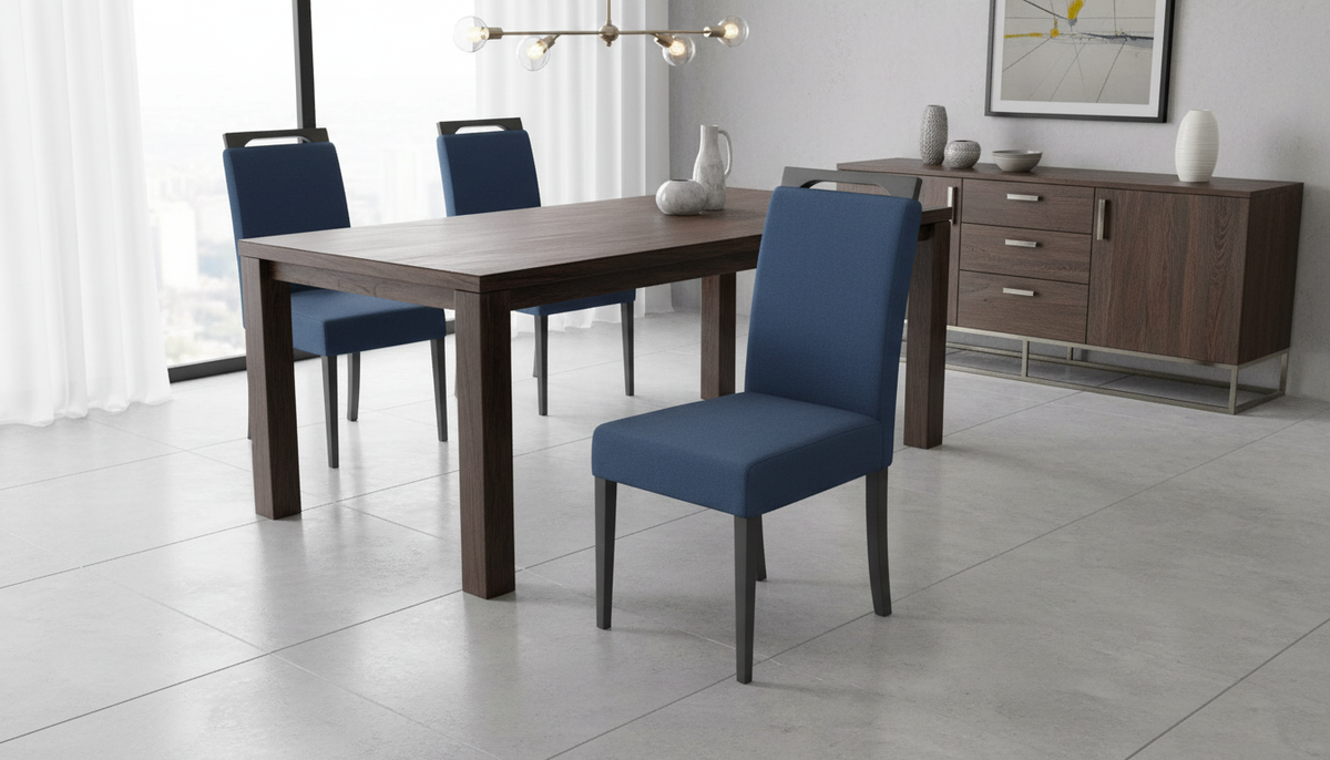 Scaun CLARION 2, negru/albastru, 42X58X97 cm
