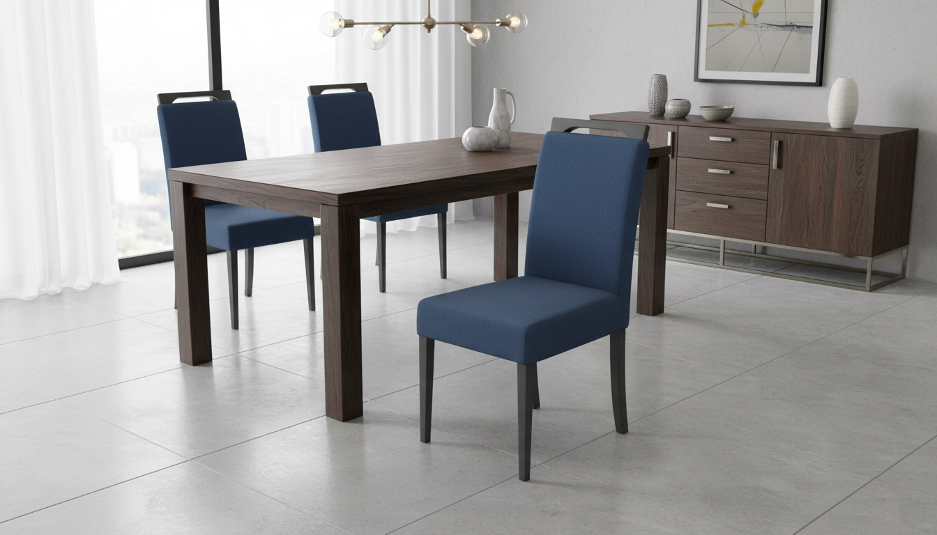 Scaun CLARION 2, negru/albastru, 42X58X97 cm