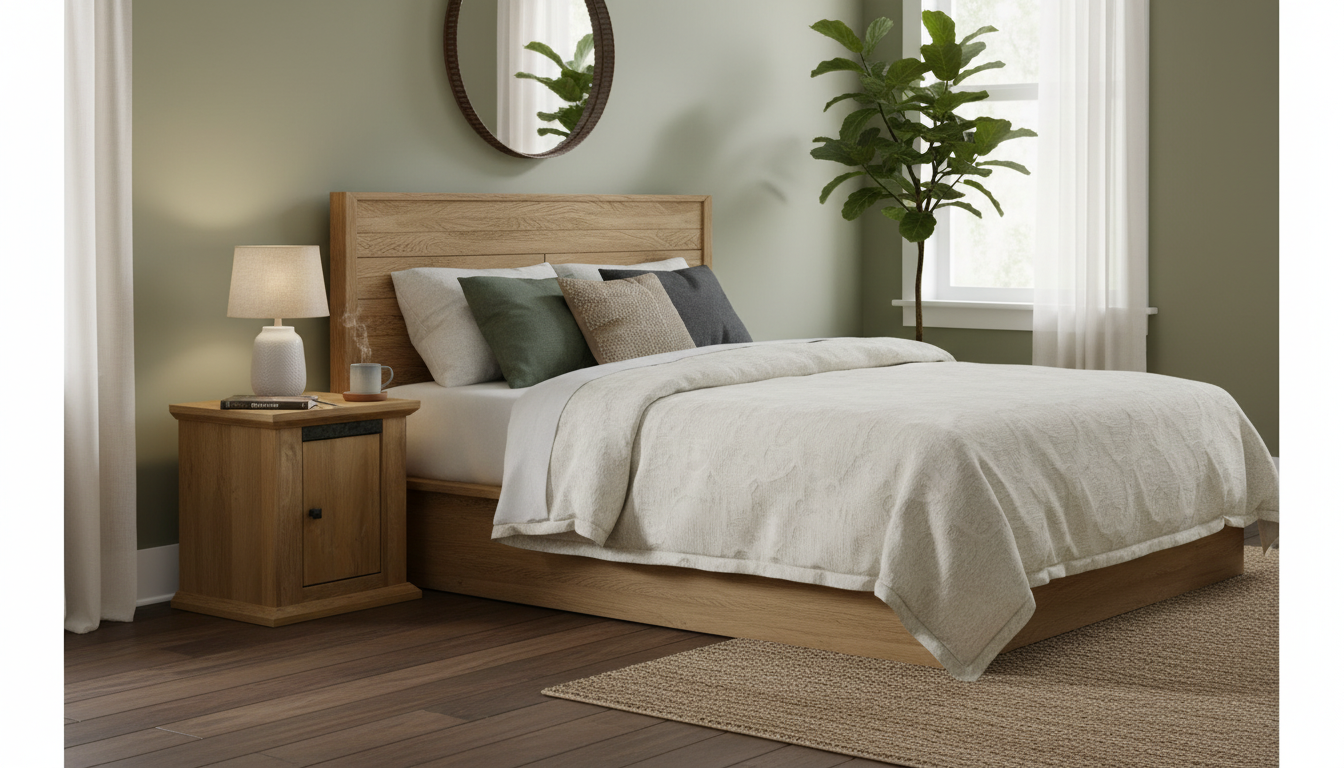 Noptieră LEON MZ19, stejar grand, PAL laminat, 45x40x48 cm