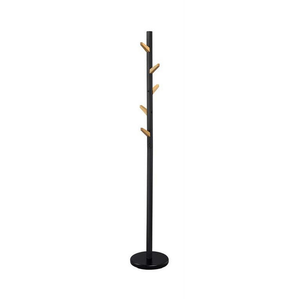 Cuier W66, negru/stejar, metal/lemn, 28x177 cm