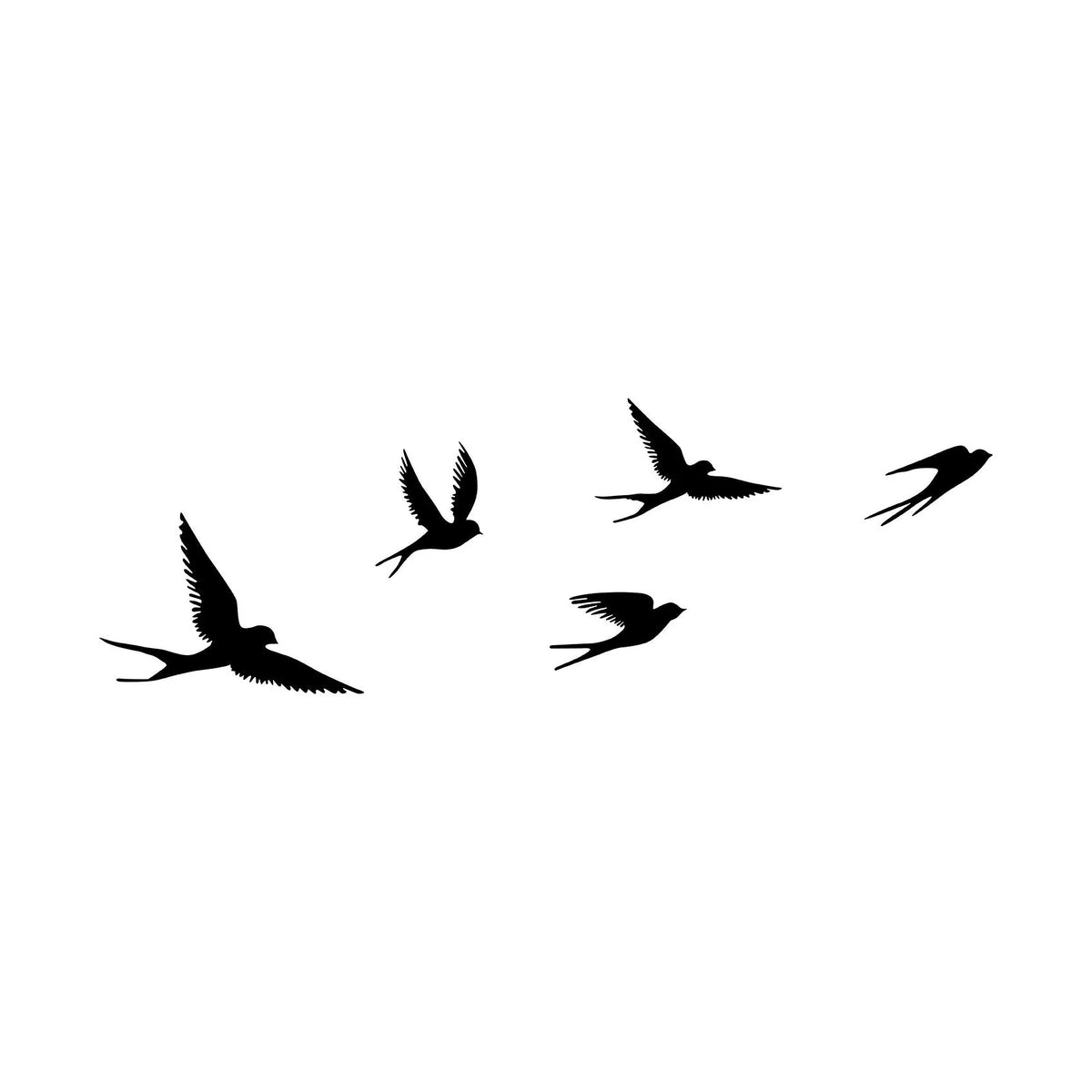 Accesoriu decorativ CROW, negru, metal