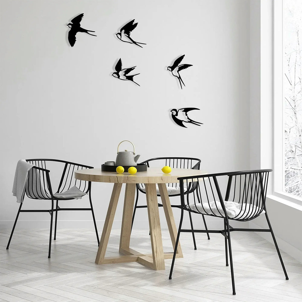 Accesoriu decorativ EBABIL, negru, metal